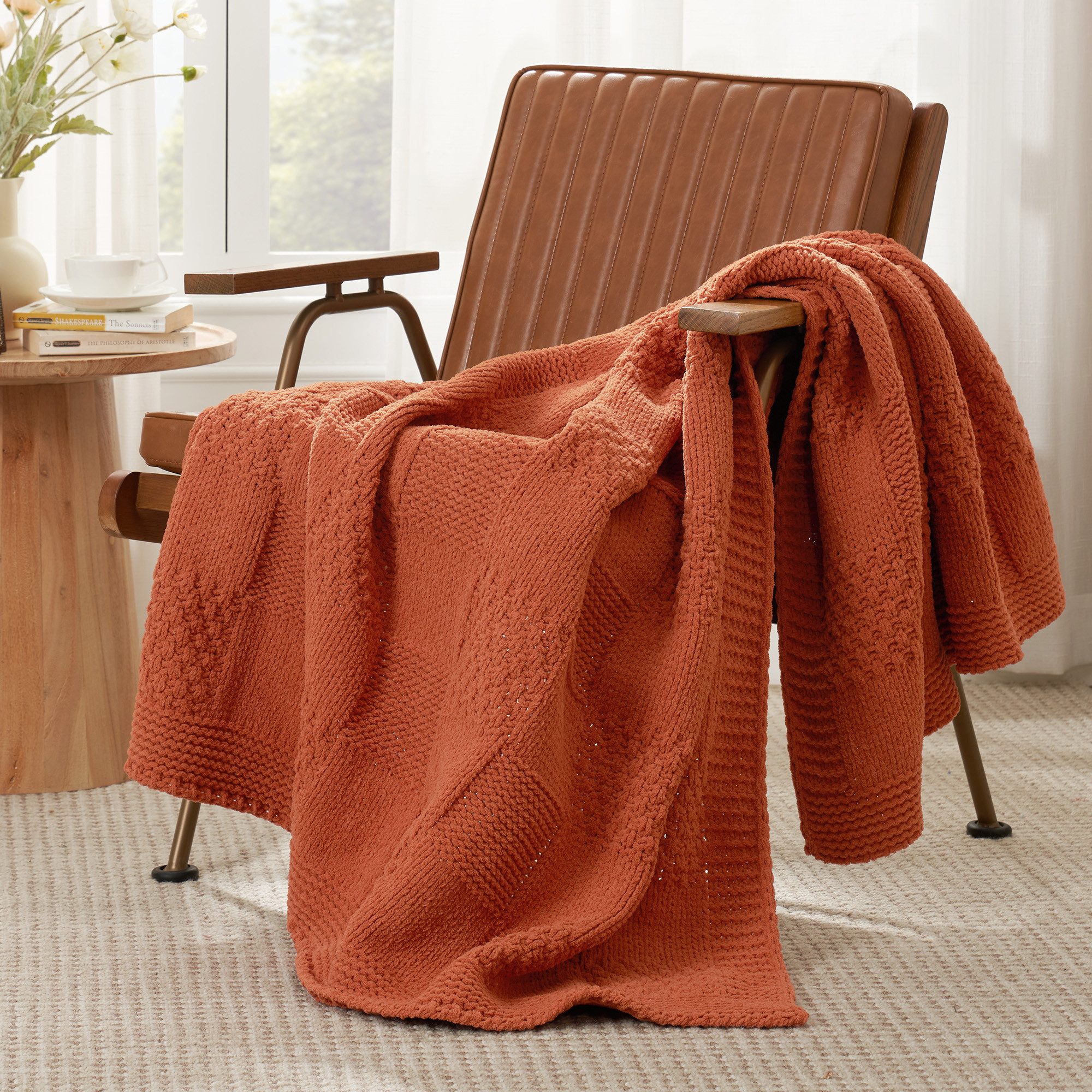 Amélie Home Tagesdecke Karierte Chenille Decke, günstig online kaufen