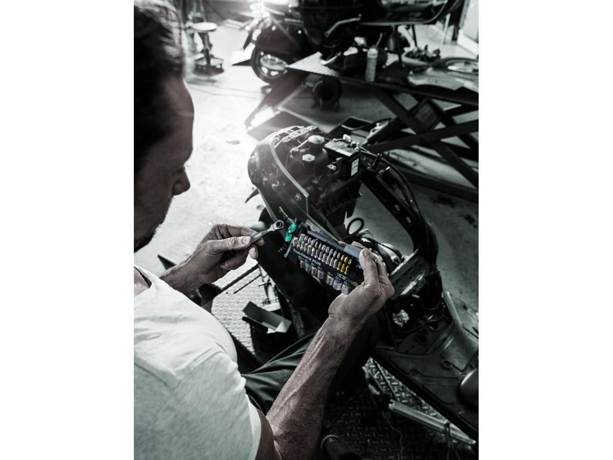 Wera Bit-Set Tool-Check Plus, Set, 39-St., Bitsatz, Ratsche, Nüsse, Bitsortiment mit Bithalter, Kompaktes Design, Farbkennzeichnung der Bits