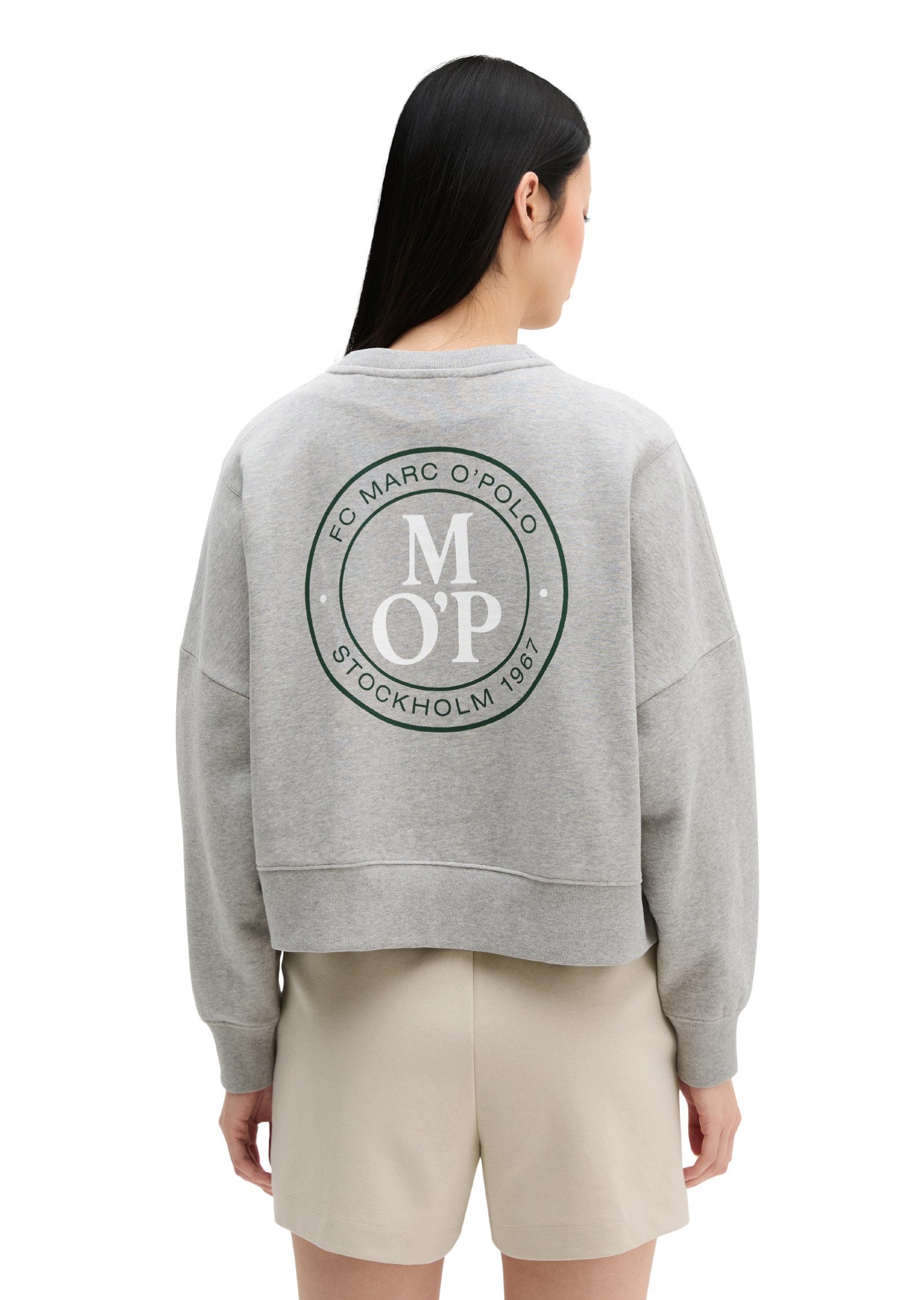 Marc O'Polo Sweatshirt mit gepeachter Oberfläche