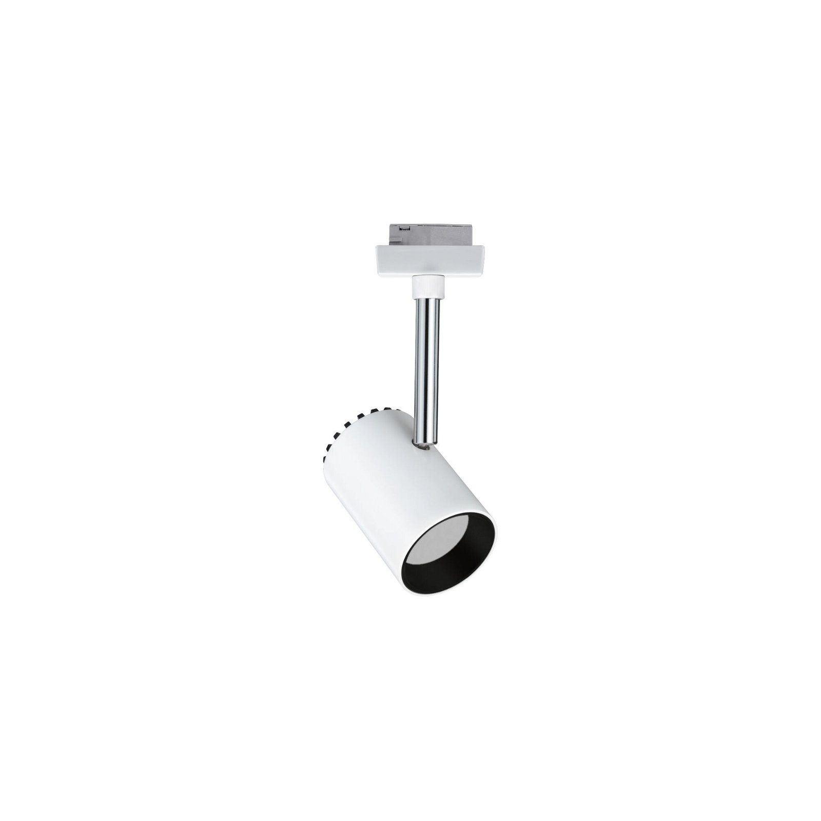 Paulmann Schienensystem-Leuchten URail Schienenspot Shine Einzelspot 225lm 4,9W 2700K 230V Chrom matt, LED fest integriert, Warmweiß
