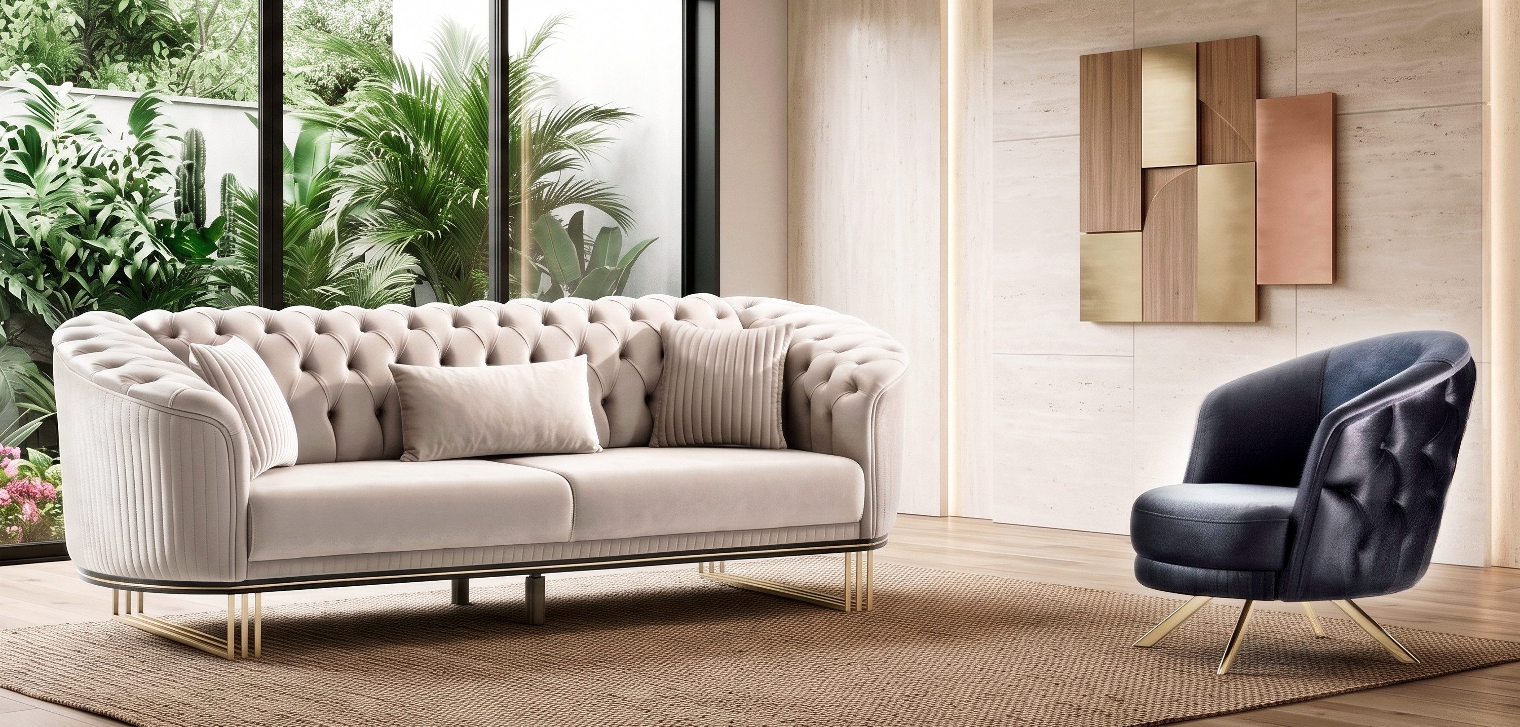 Nobelaa Sofa Sitzgruppe/Sofa Set - Wohnzimmergarnitur "Avala" 3+3+1