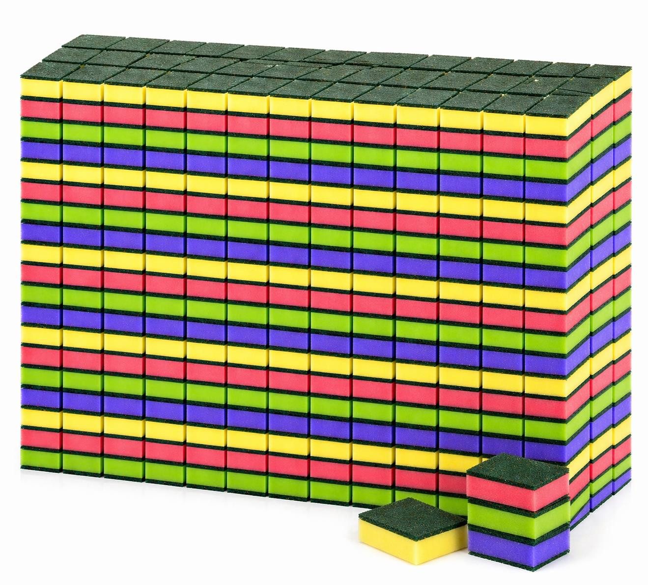 BAYLI Scheuerschwamm 168er Set Küchenschwamm, Topfschwamm Bunt, Putzschwamm - Scheuerschw