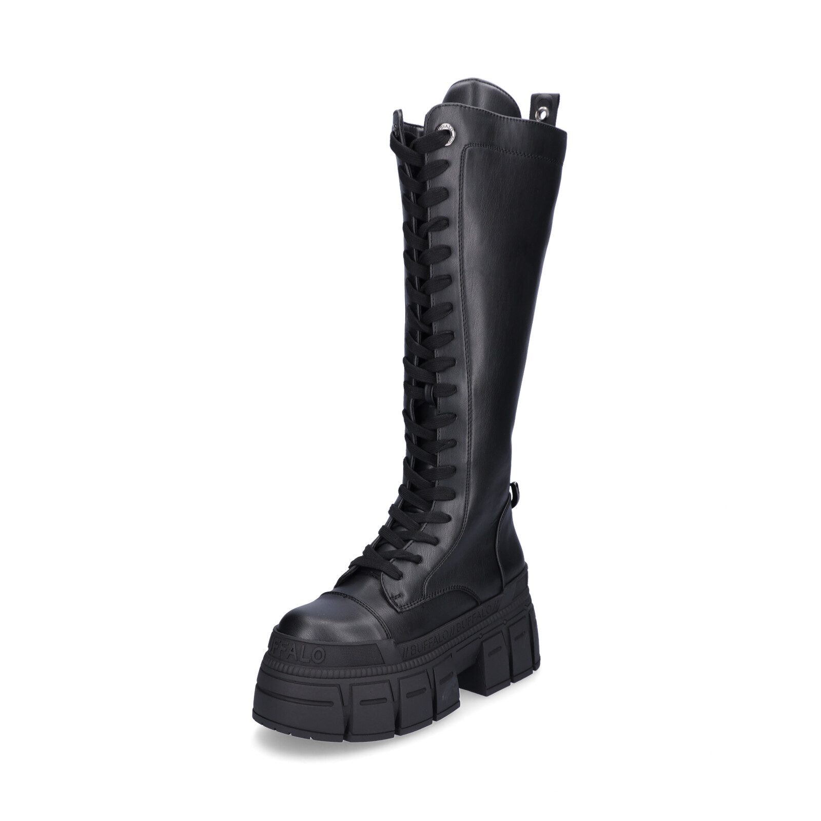 Buffalo Buffalo Damen Schnürstiefel Gospher Lace Up Hi schwarz Stiefel günstig online kaufen