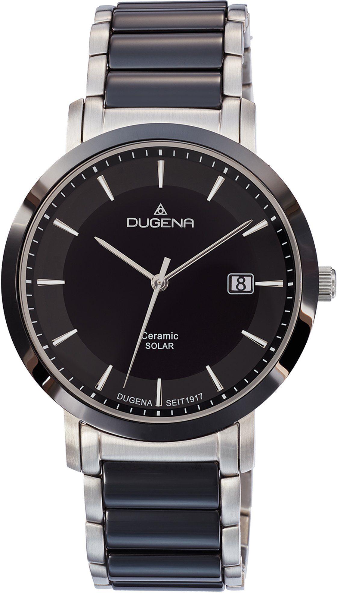 Dugena Solaruhr Ceramic Solar, 4461005, Armbanduhr, Herrenuhr, Datum