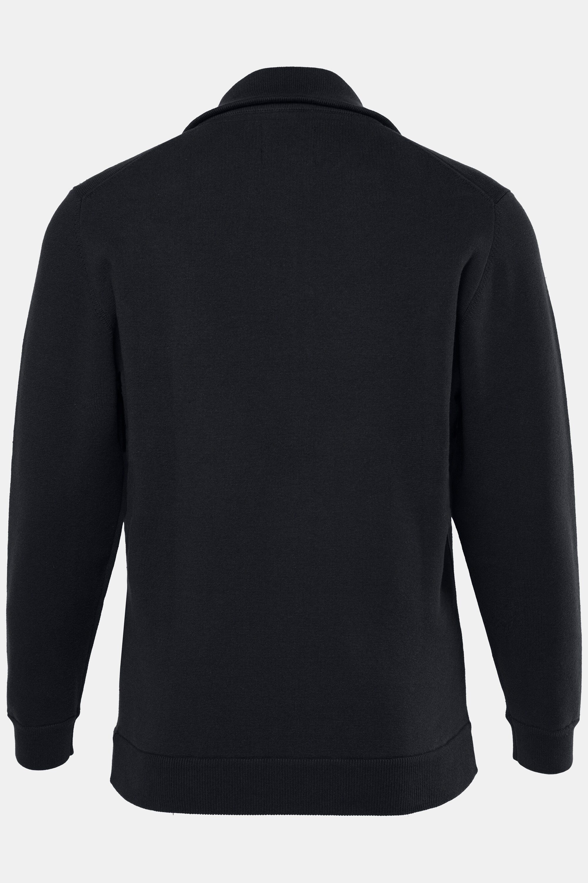 Boston Park Poloshirt Strickjacke Milanostrick Stehkragen