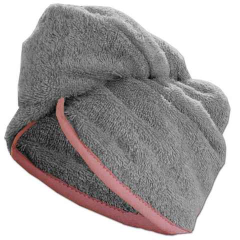 HOMELEVEL Turban-Handtuch Frottee Turban Haarturban mit Gummi für Kinder aus 100% Baumwolle, (1-St)