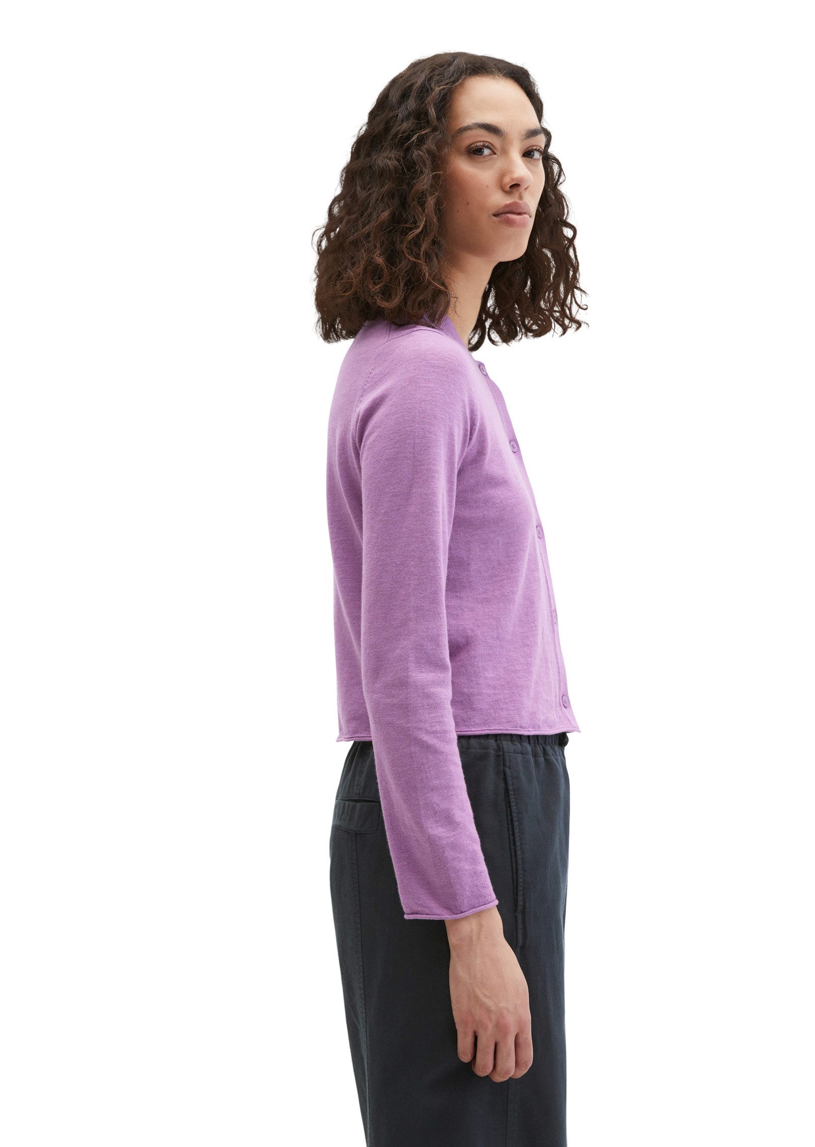 Marc O'Polo Cardigan aus Organic Cotton-Leinen-Mix