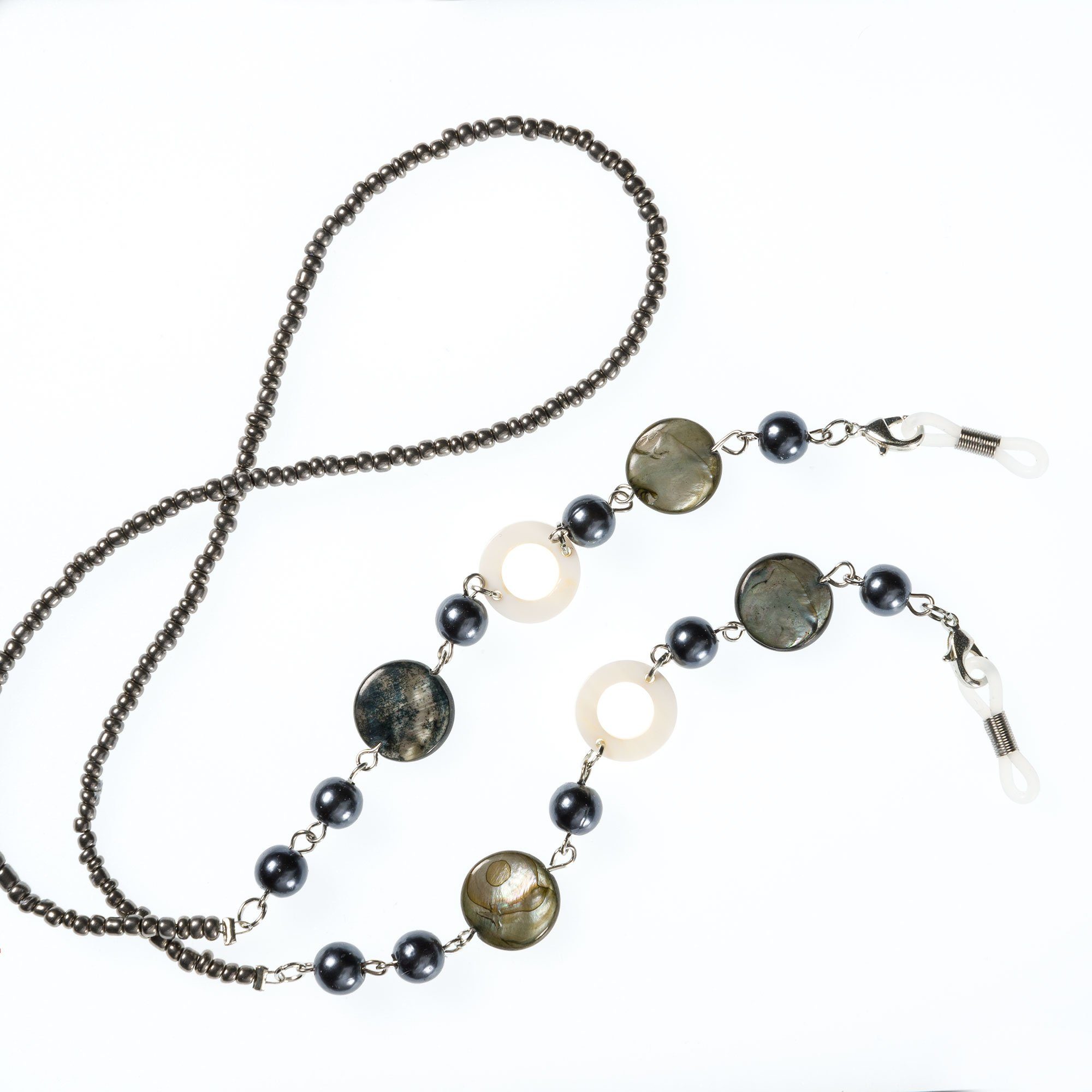 FEFI Brillenkette "ELLA" mit echtem Perlmutt und synth. Perlen, in goldfarb günstig online kaufen