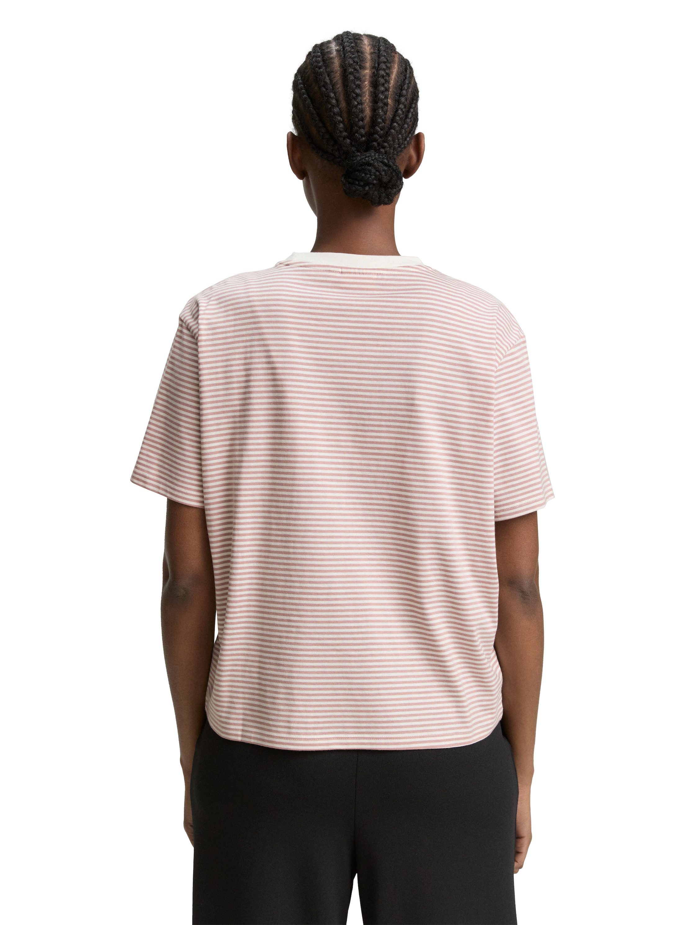 TOM TAILOR Denim T-Shirt mit Streifen günstig online kaufen