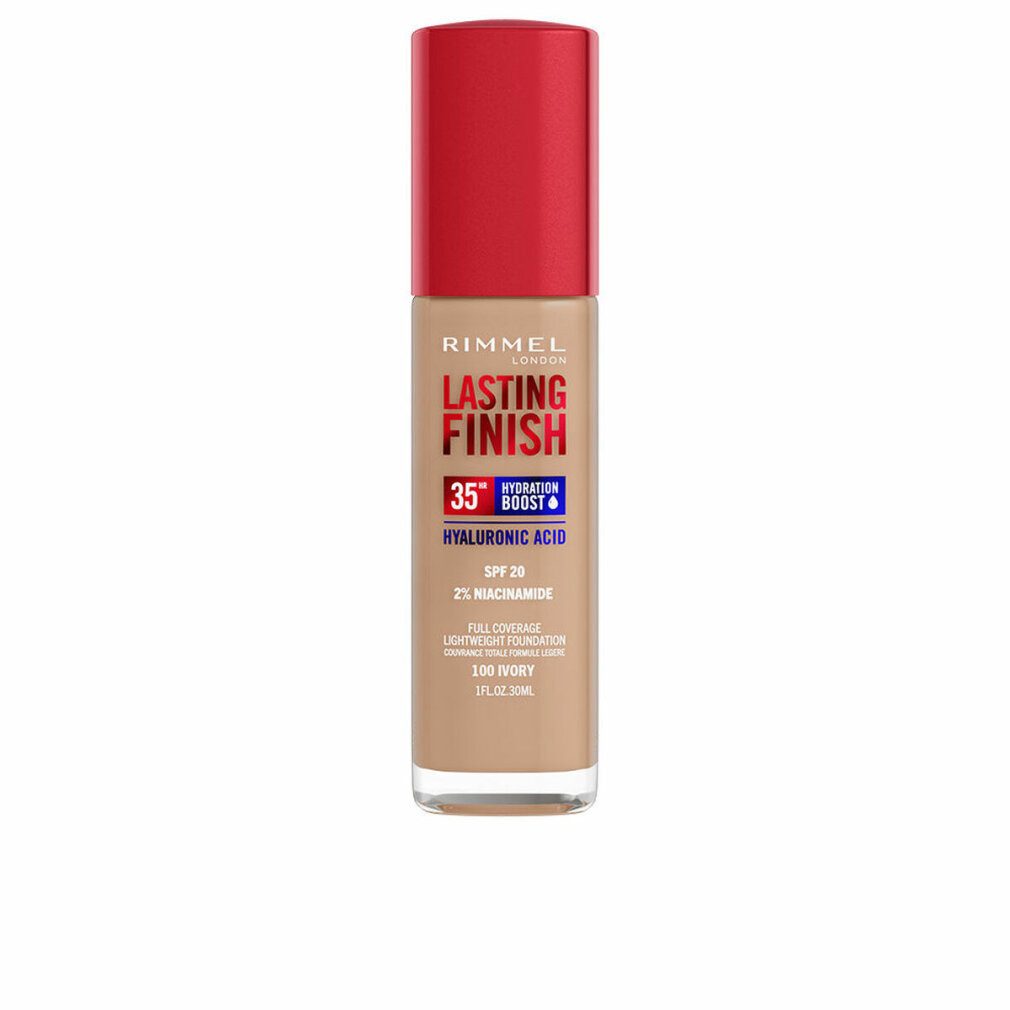 Rimmel London Foundation Lasting Finish Hydration Boost Spf20 100-Ivory