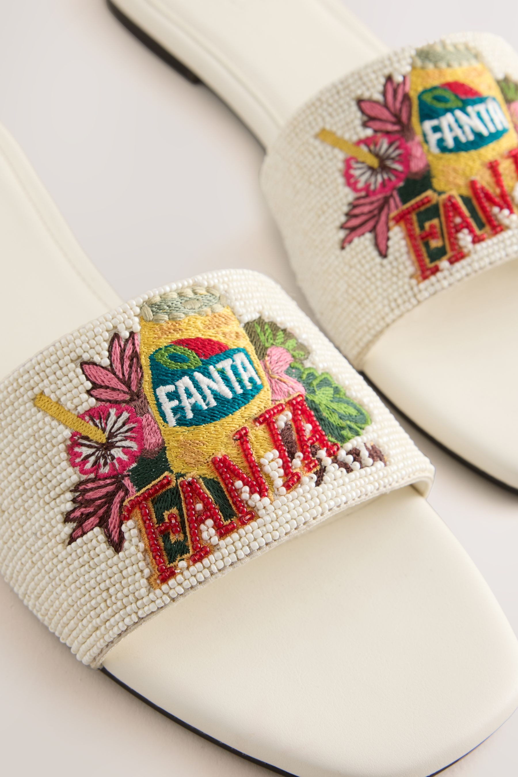 Next Forever Comfort® verzierte Pantoletten, Fanta Pantolette (1-tlg)