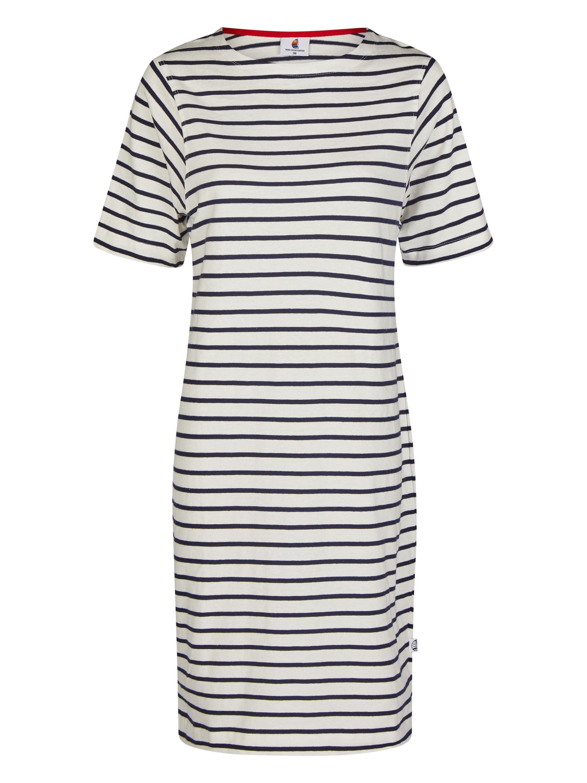 Wind sportswear Sommerkleid Damen Kurzarmkleid gestreift, günstig online kaufen