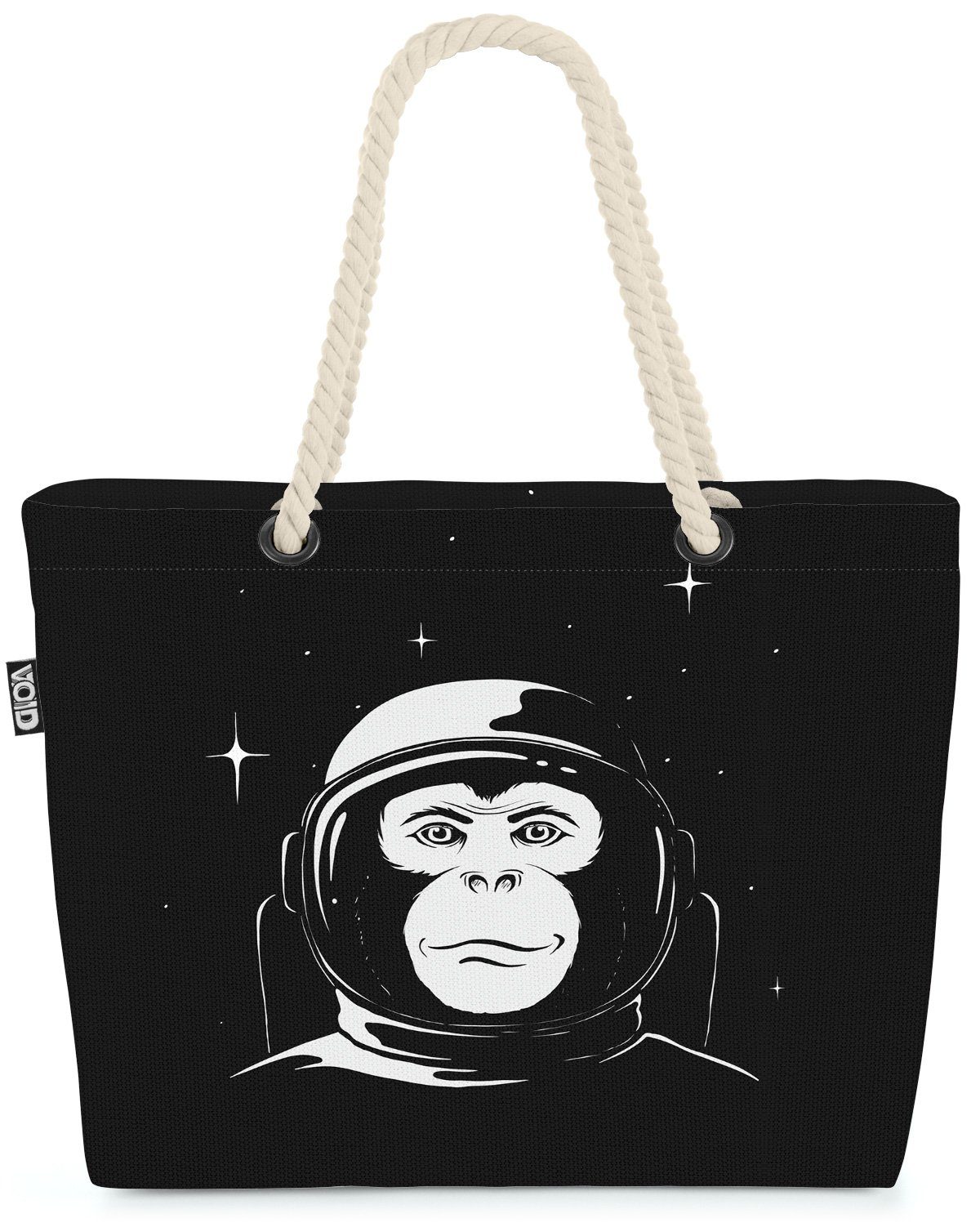 VOID Strandtasche (1-tlg), men Weltall Gorilla der Space Universum planet Weltall Affe Astronaut