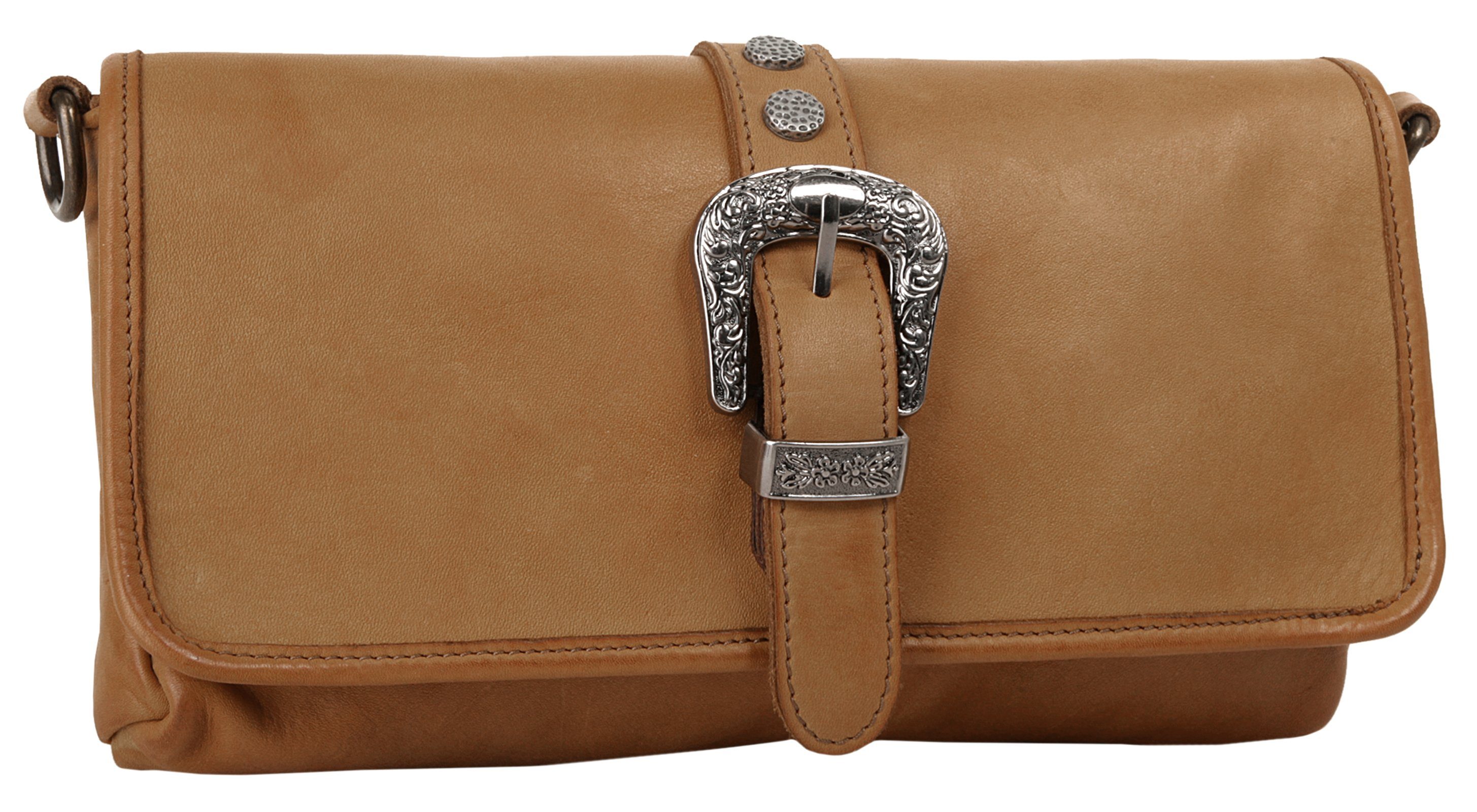 forty° Umhängetasche, echt Leder, Made in Italy