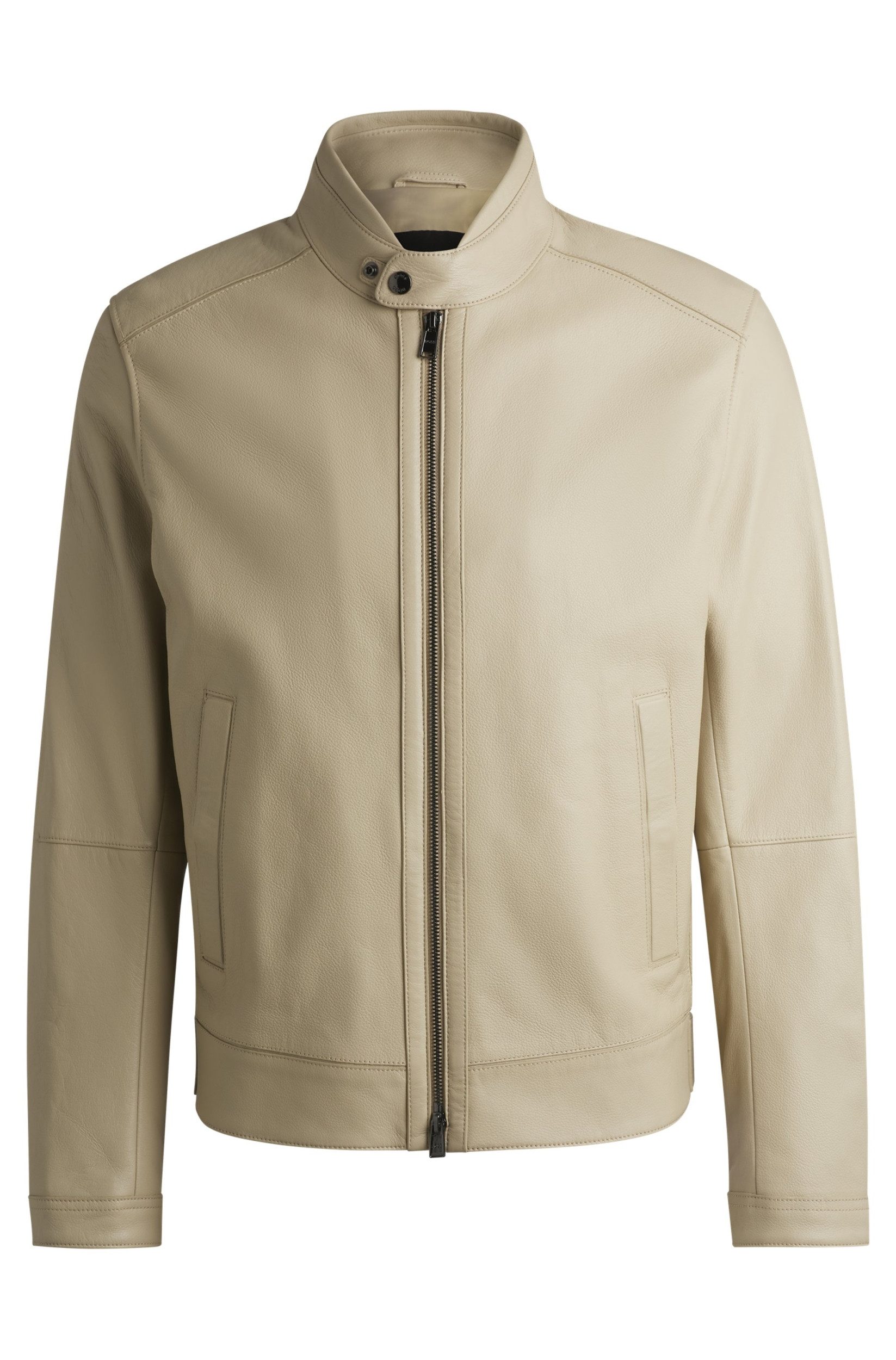 BOSS Outdoorjacke Regular-Fit Jacke aus genarbtem günstig online kaufen