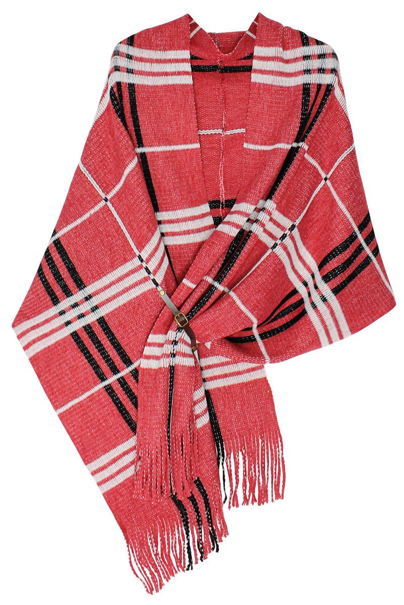 dy_mode Strickponcho Damen Strickponcho mit Fransen günstig online kaufen