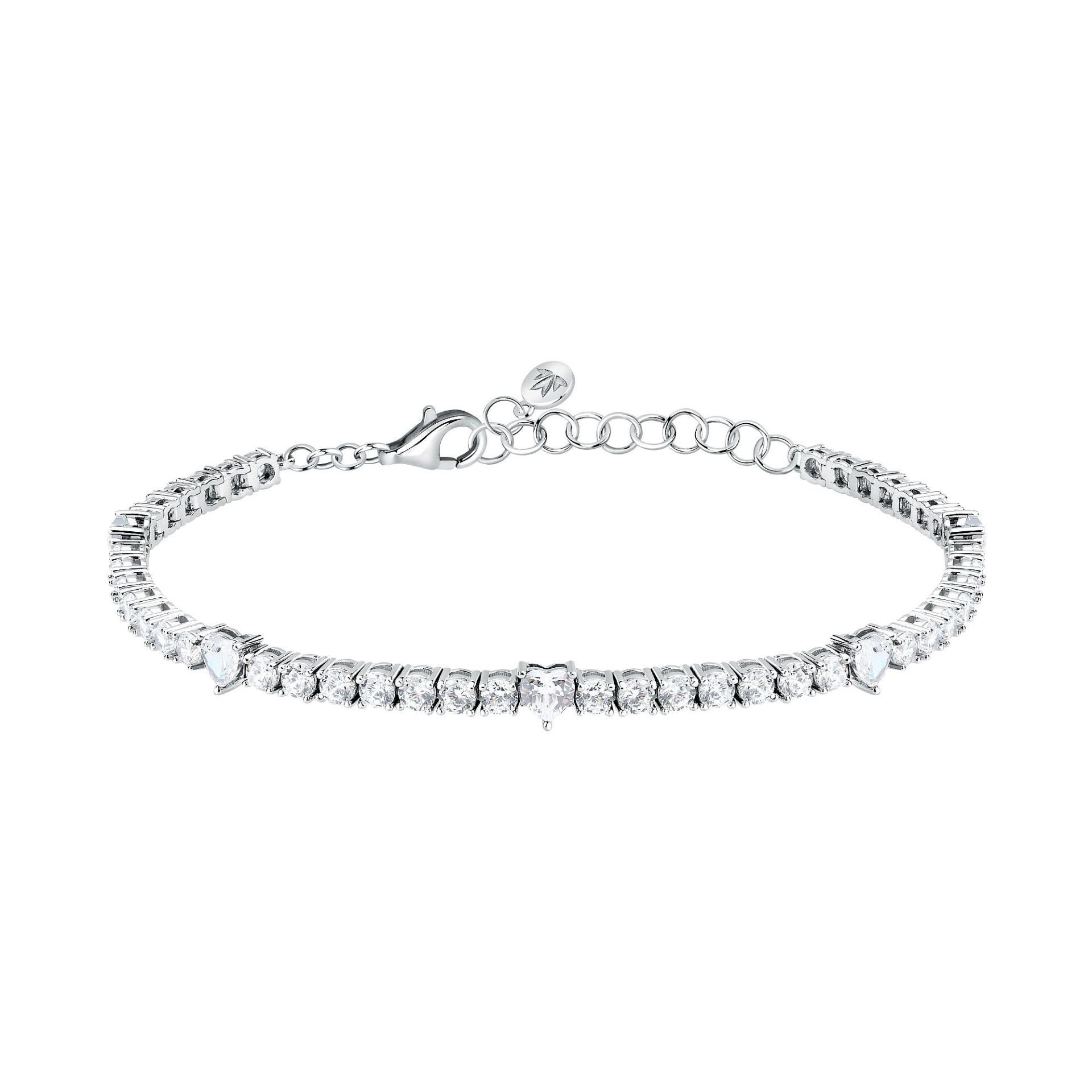 MORELLATO Armband Tesori SAIW233 Herz 925 Silber Zirkonia 15,5+3 cm