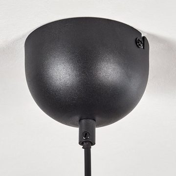 hofstein Hängeleuchte moderne Hängelampe aus Metall in Schwarz, ohne Leuchtmittel, mit Gitterschirm und LIchteffekt, Ø 60 cm, 1 x E27, ohne Leuchtmittel