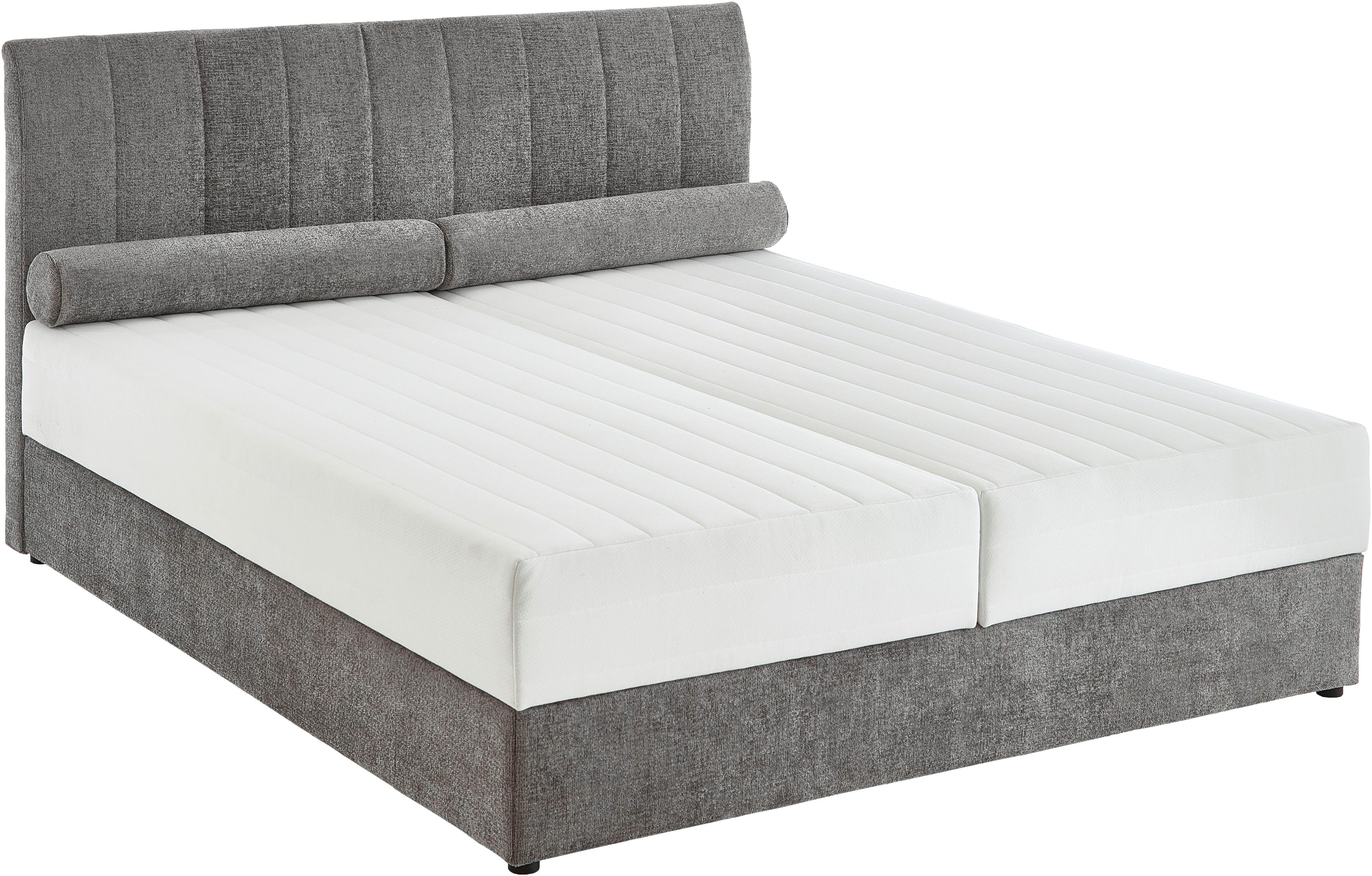 ATLANTIC home collection Boxbett ALISIA, mit Taschenfederkern, Bettkasten und Kissenrolle im Originalbezug