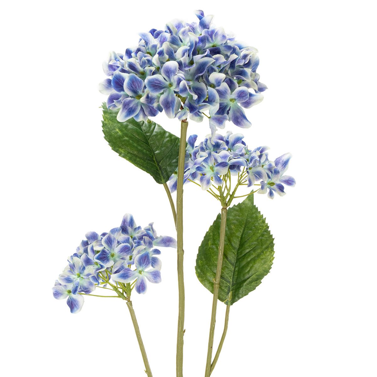 Kunstblume Hortensienzweig künstlich für elegante Wohnraumgestaltung, 2 Stück, Florists Products, Höhe 80 cm
