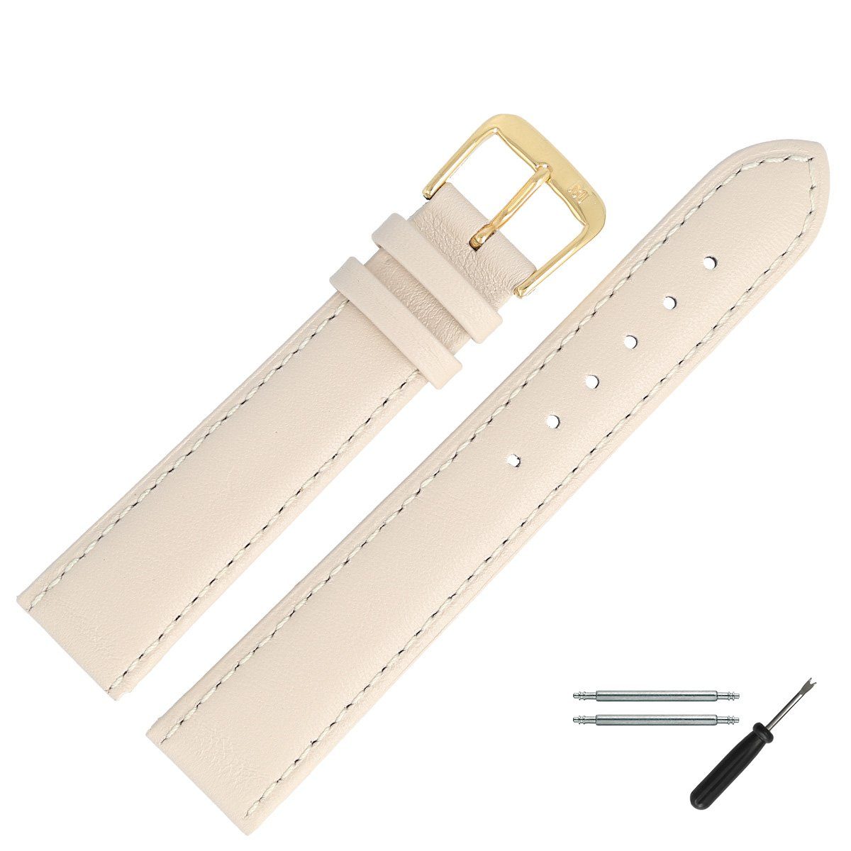 MARBURGER Uhrenarmband 20mm Leder