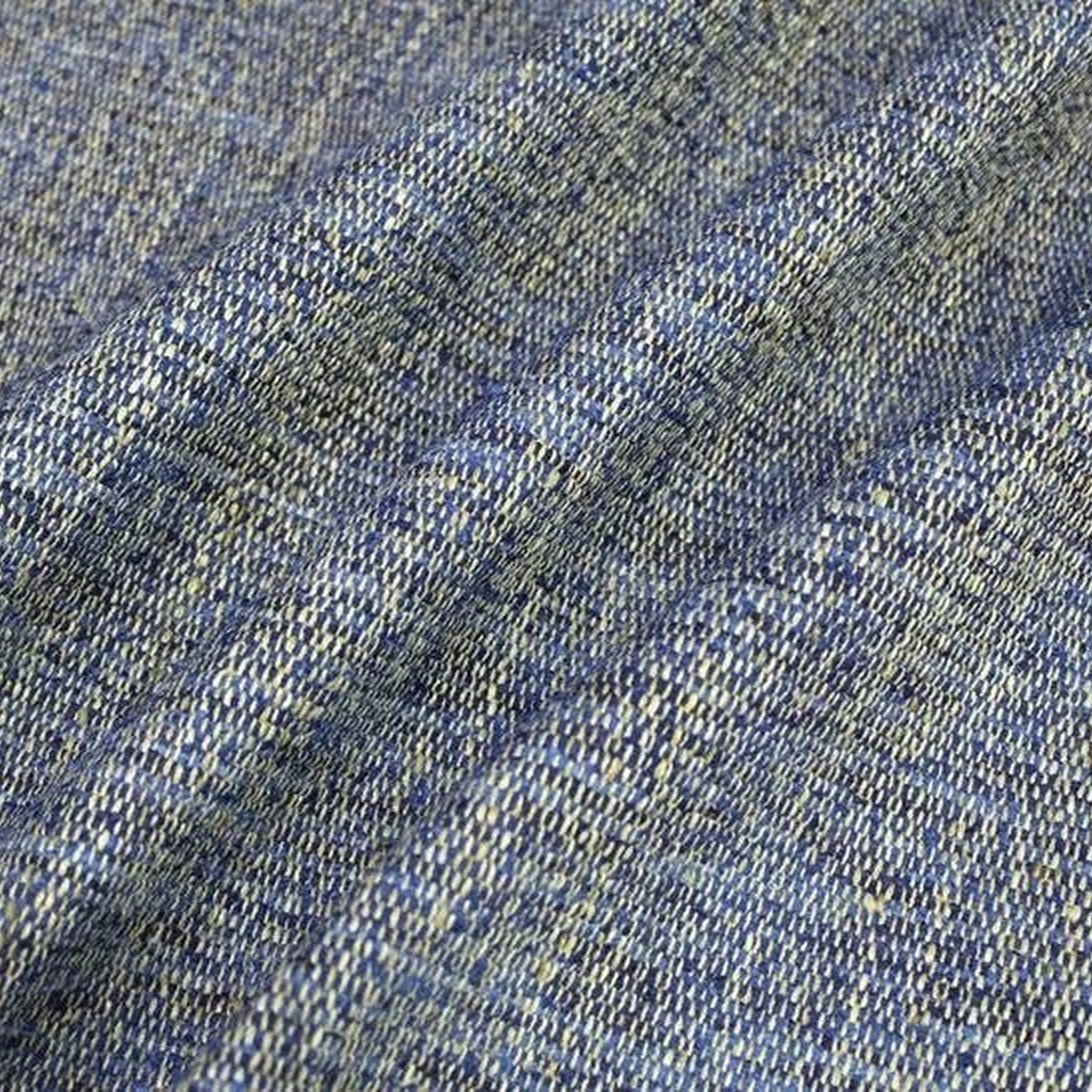 Thumbnail - Stofferia Stoff Dekostoff Bouclé Surat Blau, Breite 140 cm, Meterware