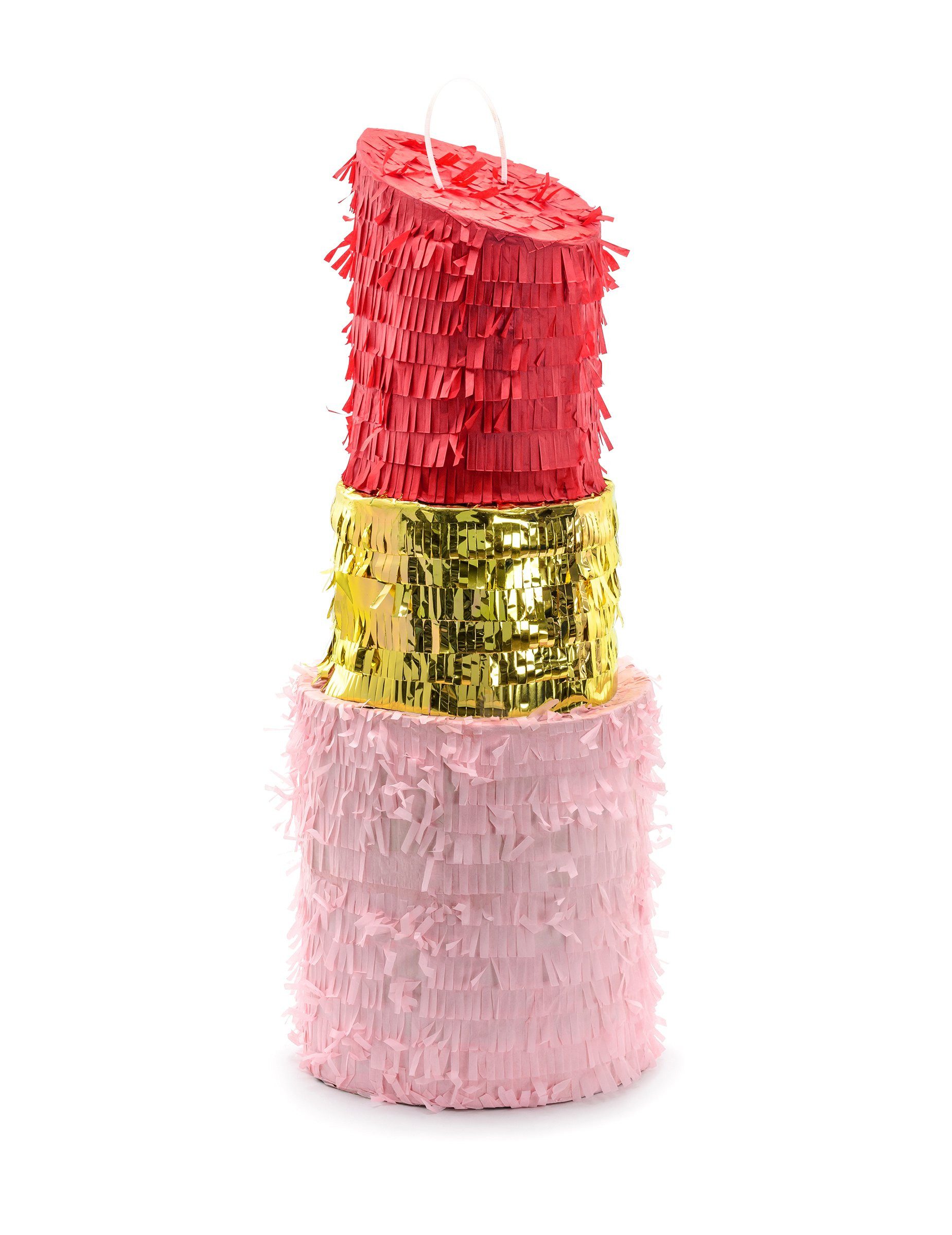 partydeco Kostüm Pinata in Lippenstiftform 20 x 54 x 20 cm