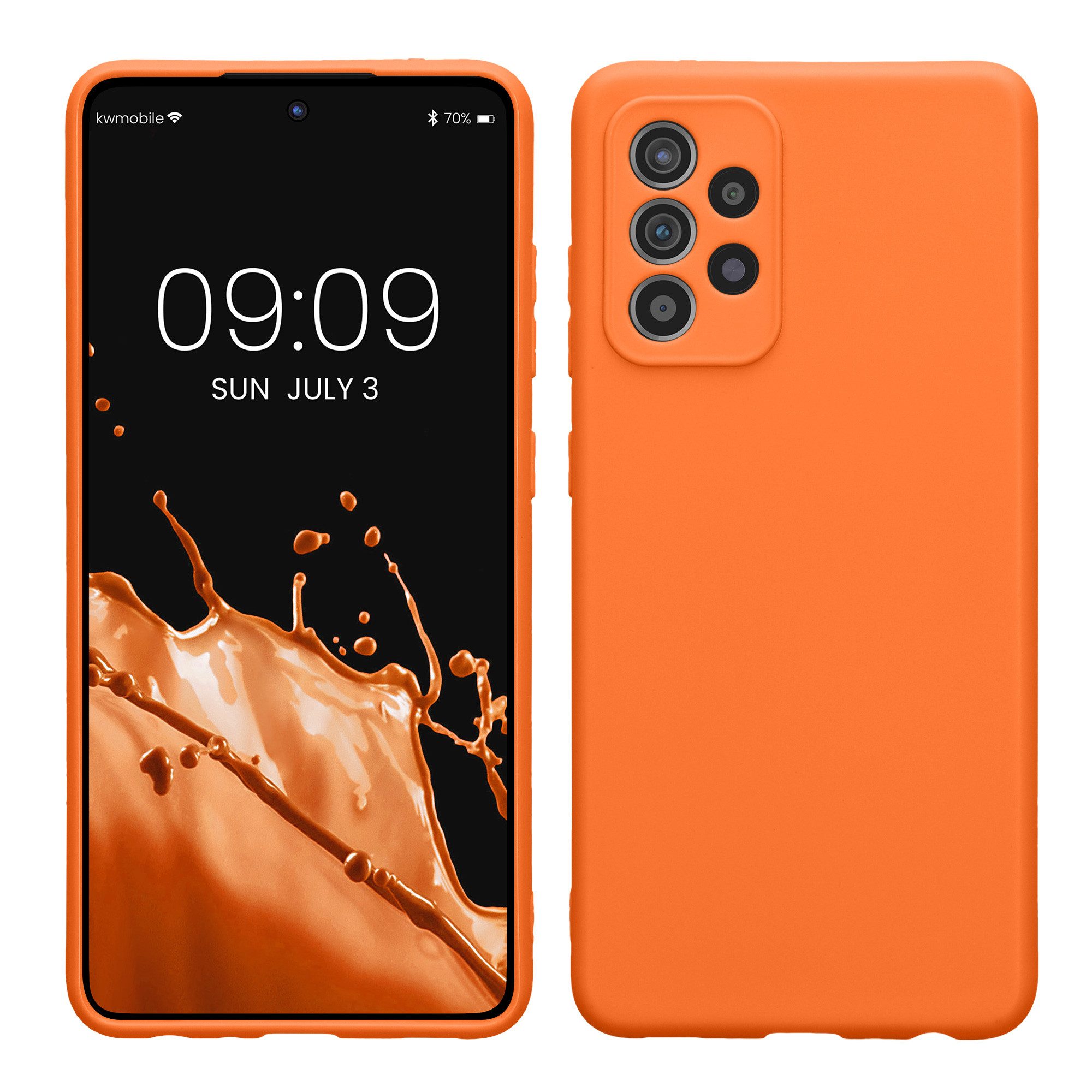 kwmobile Smartphone-Hülle Handyhülle für Samsung Galaxy A52 / A52 5G / A52s 5G Hülle, Weiches Handy Silikon Case - Schutzhülle Cover