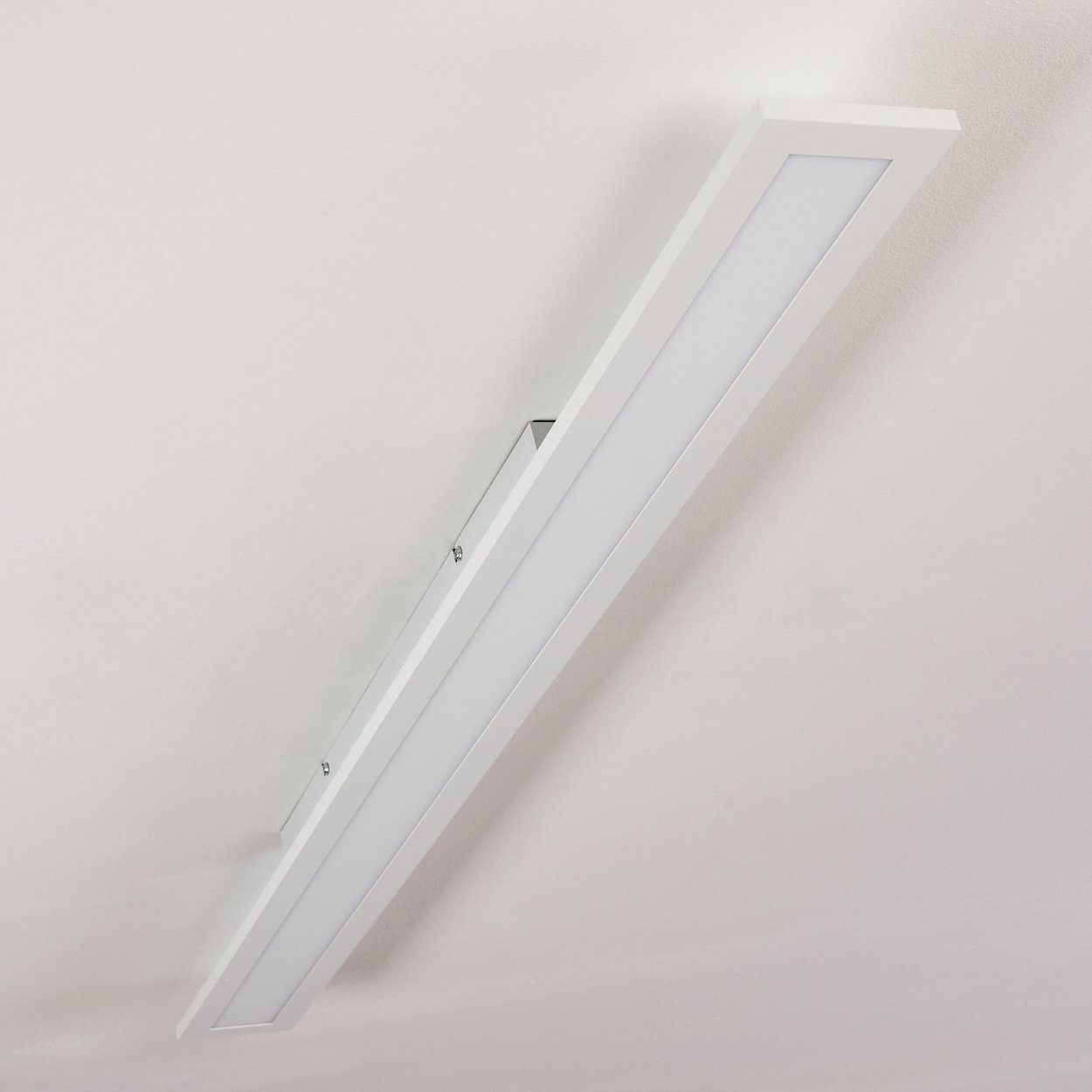 CCT dimmbare hofstein »Lonigo« Weiß, Metall Lumen mit Watt, Deckenpanel in Panel Kelvin, LED 1680 2700-5000 max. Deckenlampe 5 21, Fernbedienung, aus