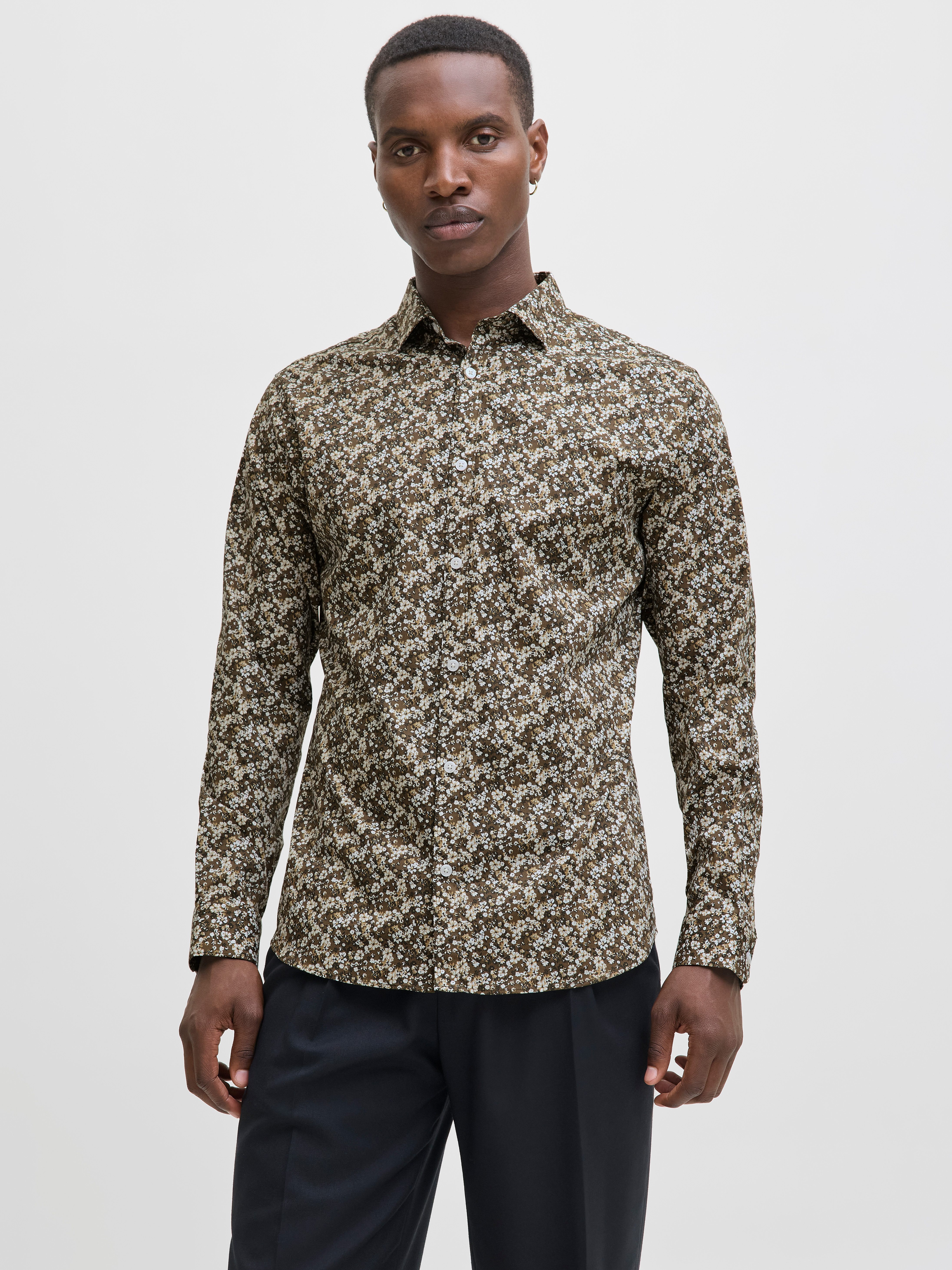 Jack & Jones Langarmhemd JPRBLABLACKPOOL STRETCH AOP LS SHIRT SN günstig online kaufen