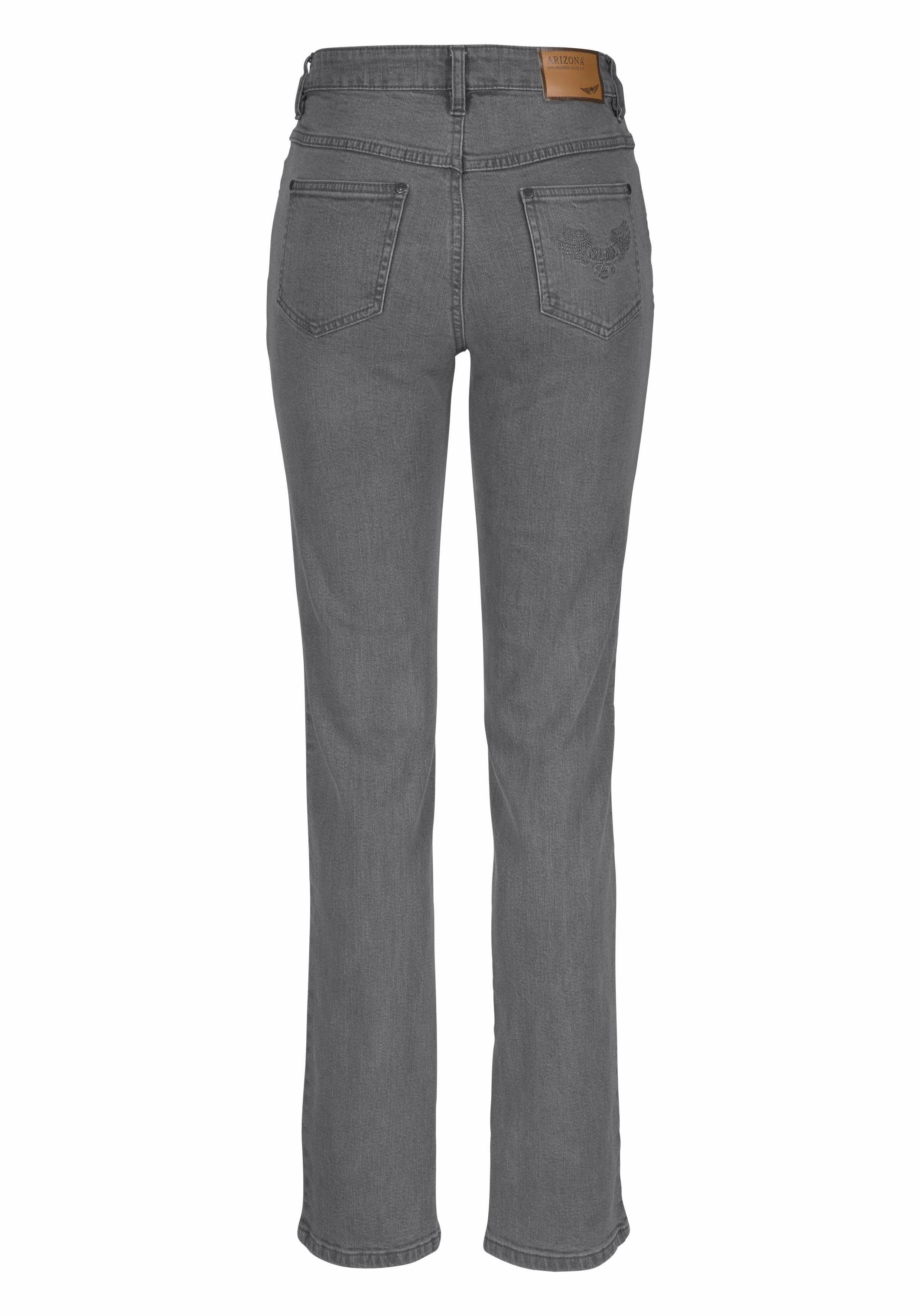Comfort-Fit Waist Jeans High Gerade grey-used Arizona