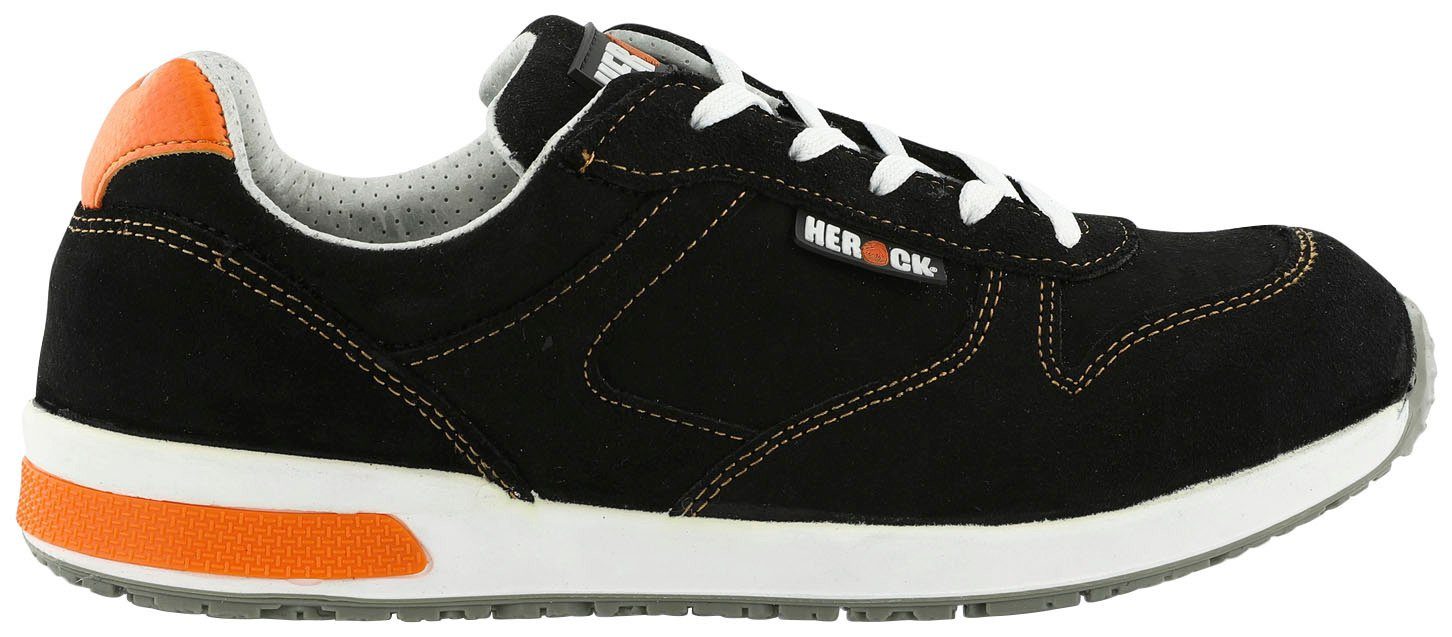 Herock Spartacus mit bequem, Low Stahlkappe Sicherheitsschuh Sneakers breit, S1P