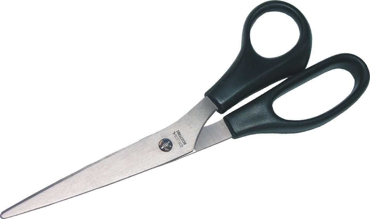 Papierscheren Schere 21.5cm edelstahl schwarzer Griff