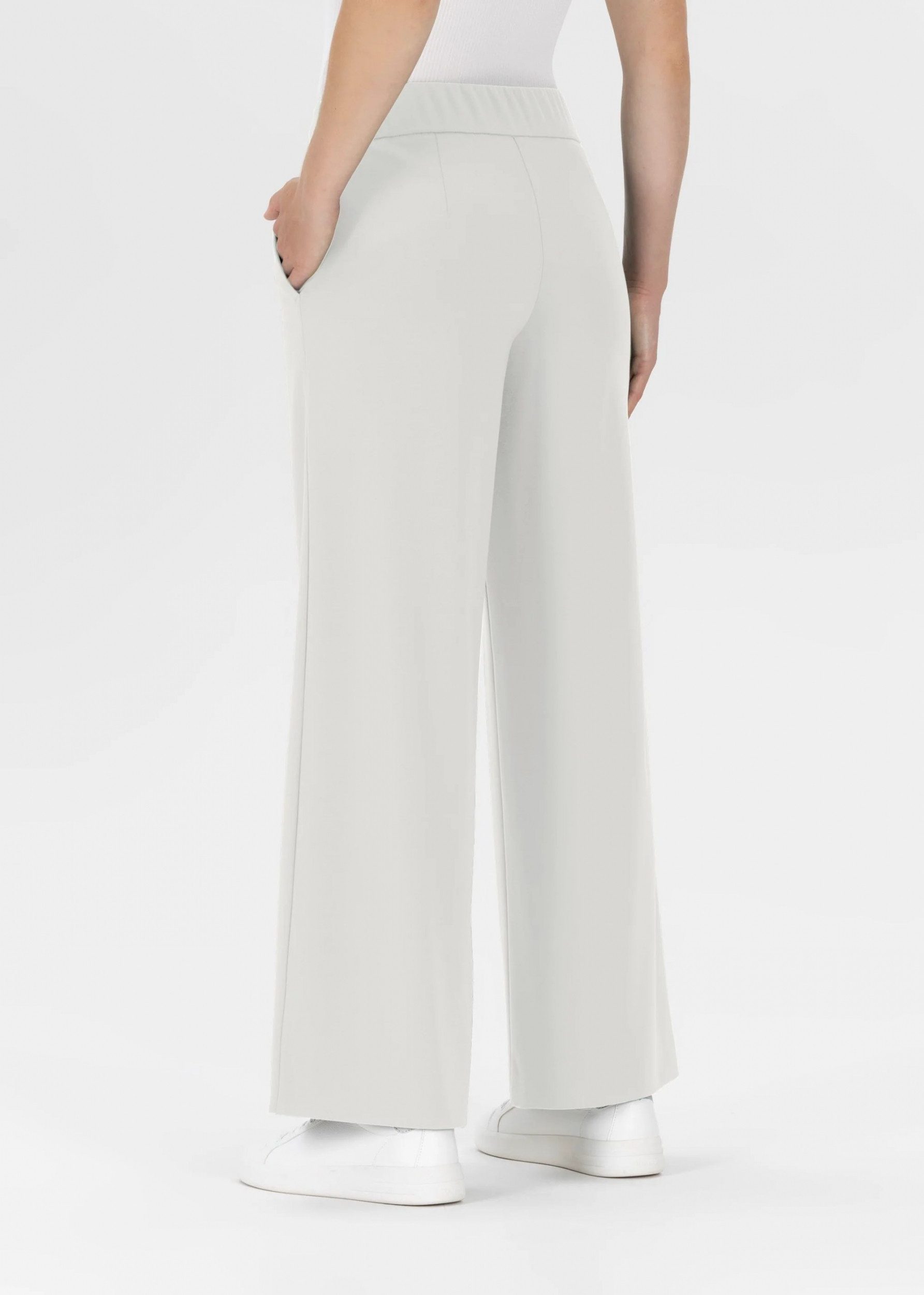 Stehmann Stoffhose Hamatit3 - Jerseyhose Damen - Weite Hose mit Bügelfalte Damen