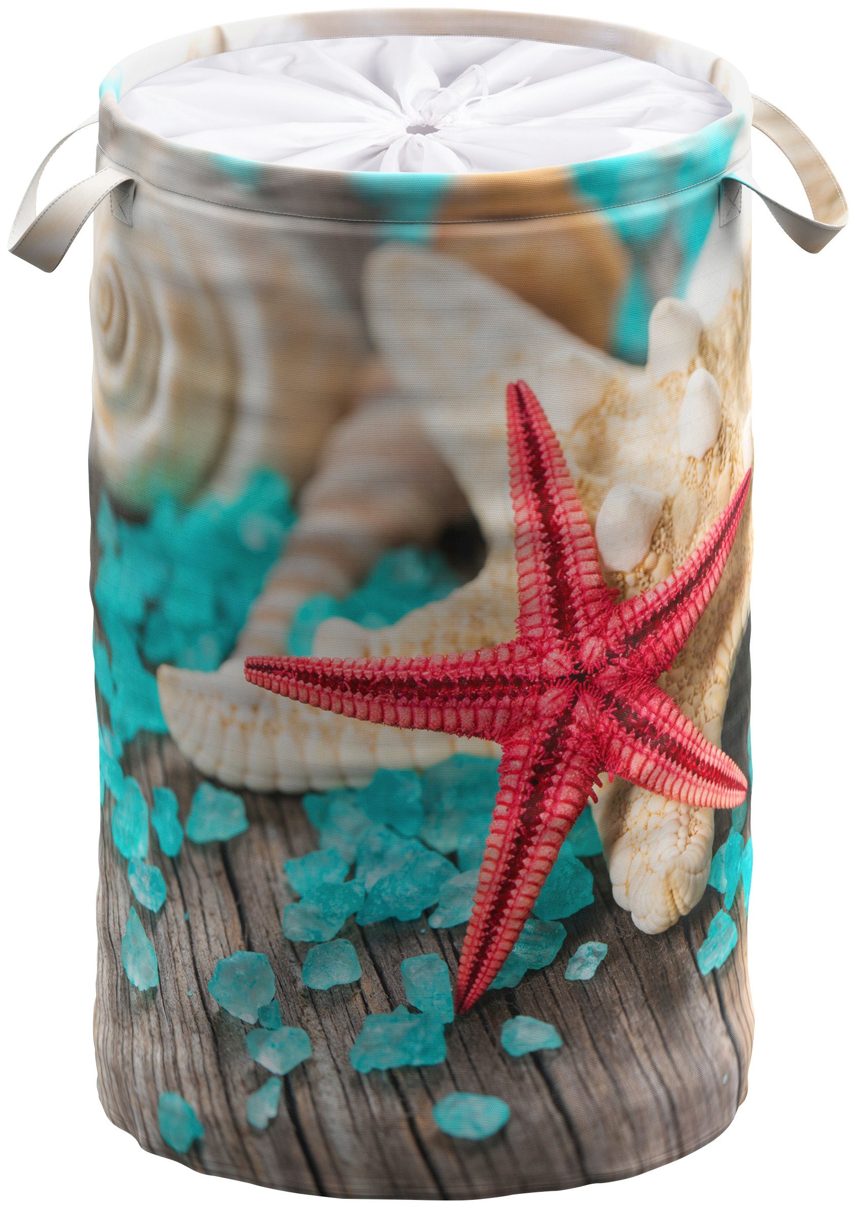 Sanilo Wäschekorb Bath Salt, 60 Liter, faltbar, mit Sichtschutz