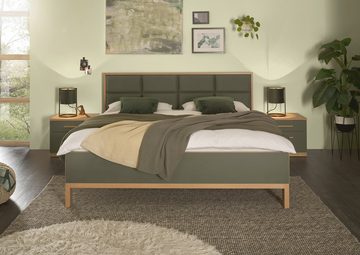 Schlafkontor Bettanlage Romano, 180x200 cm, Bett inklusive 2 Nachtkommoden