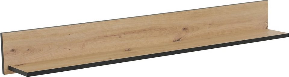 HELA Wandboard Ariana, Schwarz abgesetzte Kanten, 120 cm