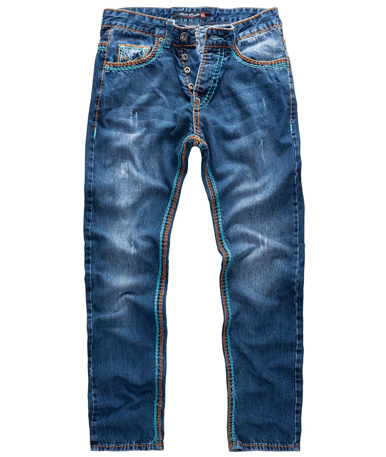 Straight-Jeans Herren Jeans dicke Nähte RC-2270