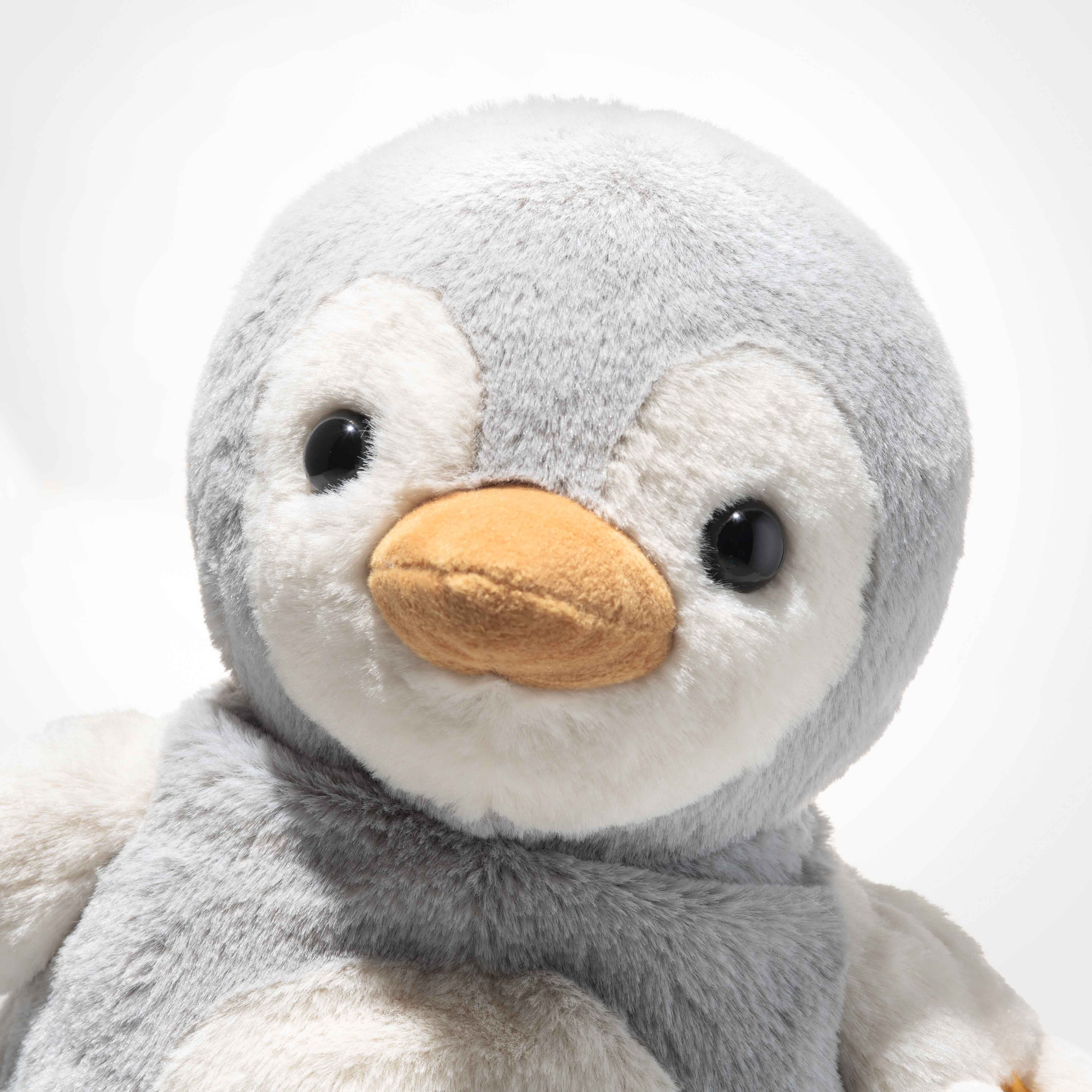 Steiff Kuscheltier Lio Pinguin, 22 cm, grau/weiß, mit Licht