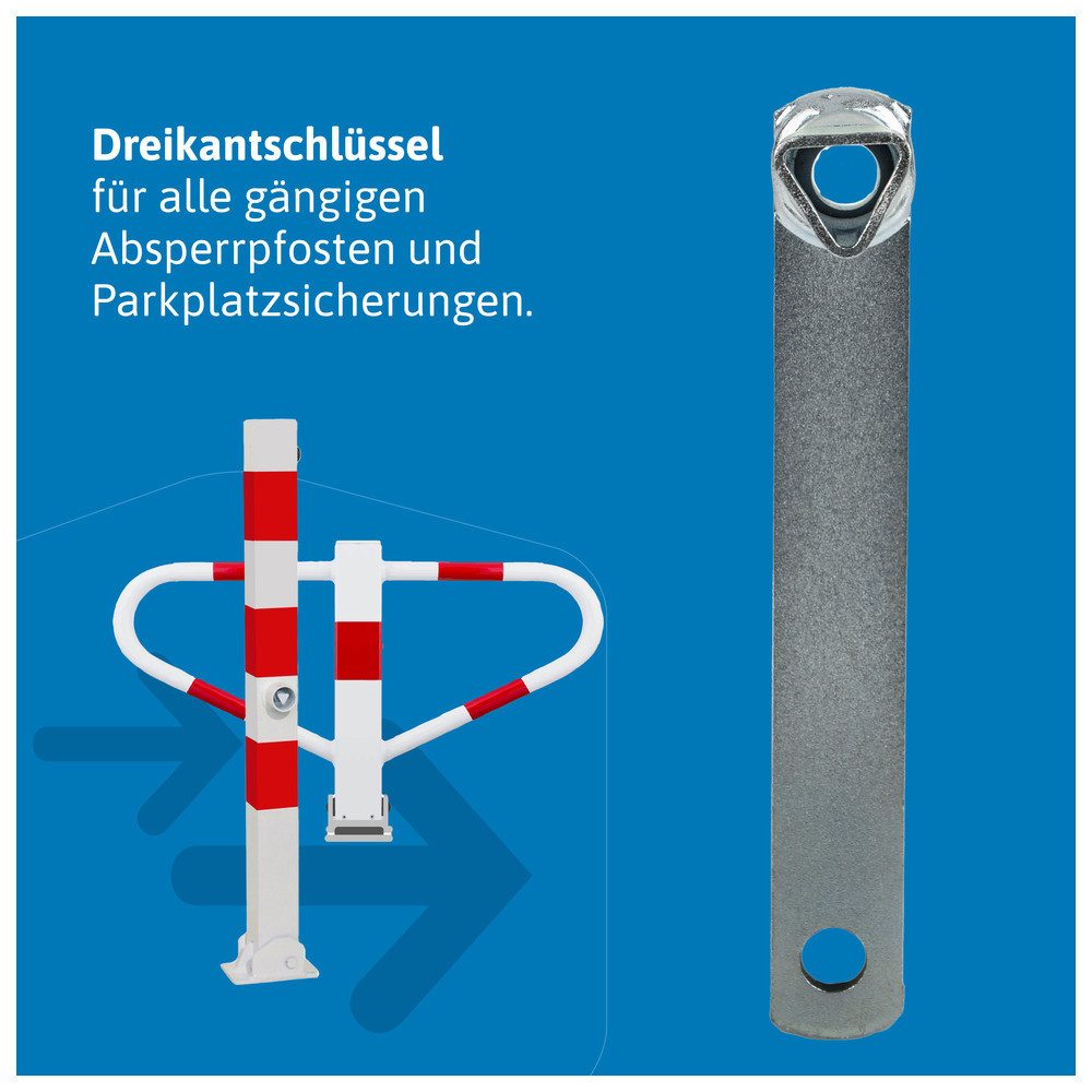Dönges Steckschlüssel Schlüssel für Absperrpfosten Dreikantschlüssel M12 19 mm