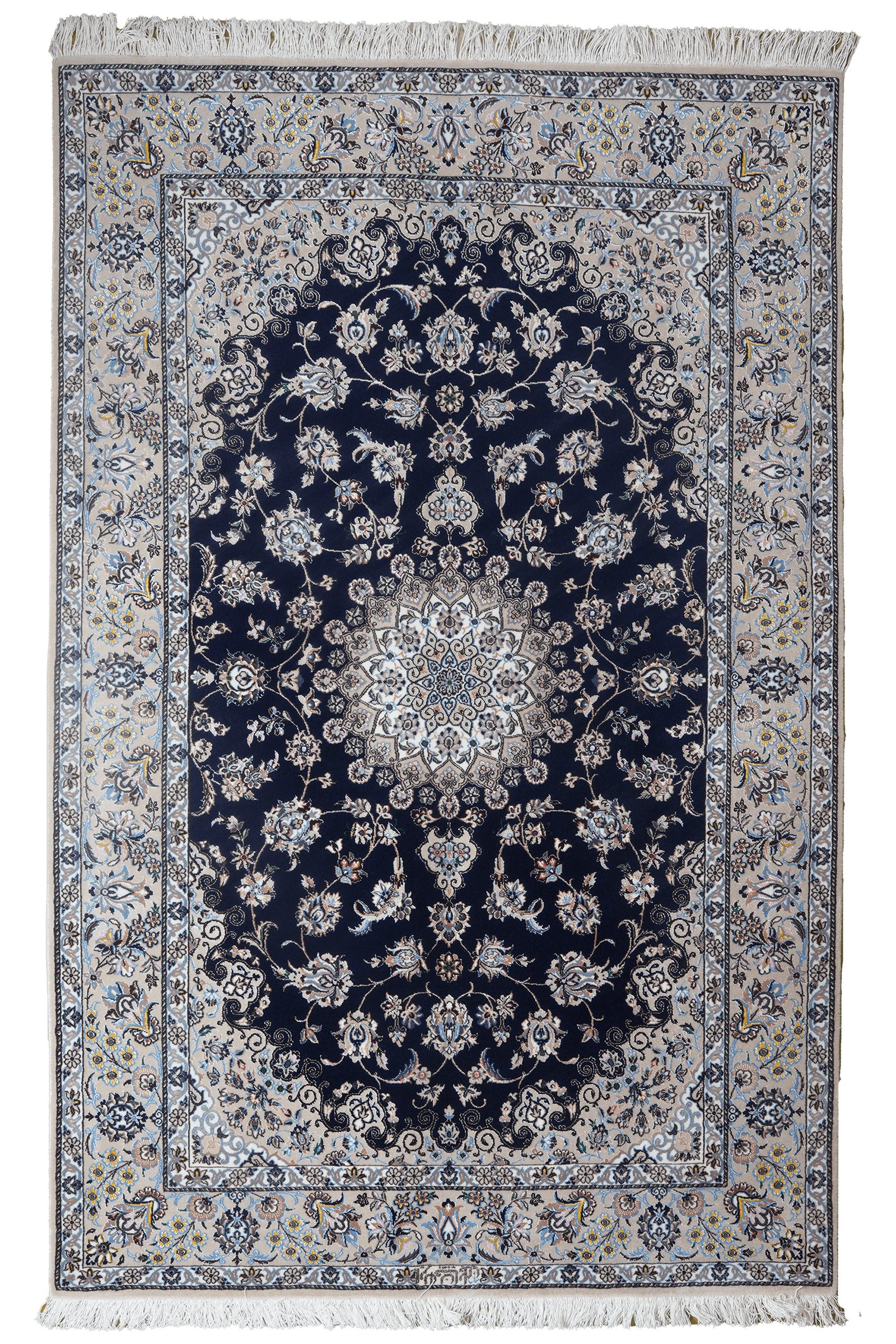 Looma Orientteppich Nain 6La 196x125cm, rechteckig, Höhe: 6 mm, Nain 6La, Schurwolle, Unikat