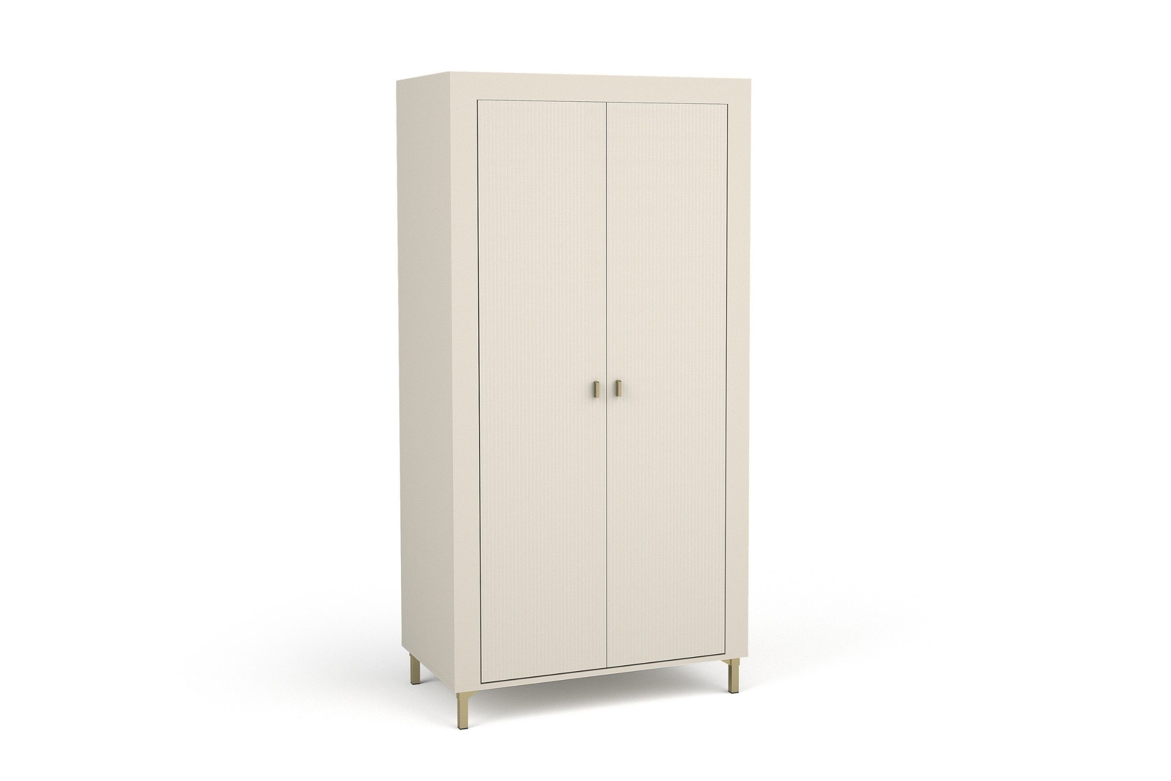 Deine Möbel 24 Kleiderschrank MONI 01 Drehtürenschrank 97 cm breit (MONI - Kollektion, 1-St., Set) ideal für Wohnzimmer, Flur, Schlafzimmer & Jungendzimmer