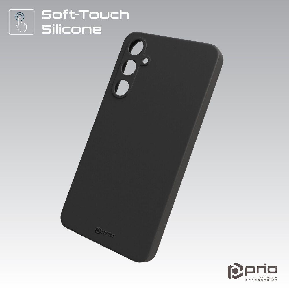 prio Handytasche prio Silikonschutzhülle für Samsung S23 Ultra schwarz (Silikonhülle)