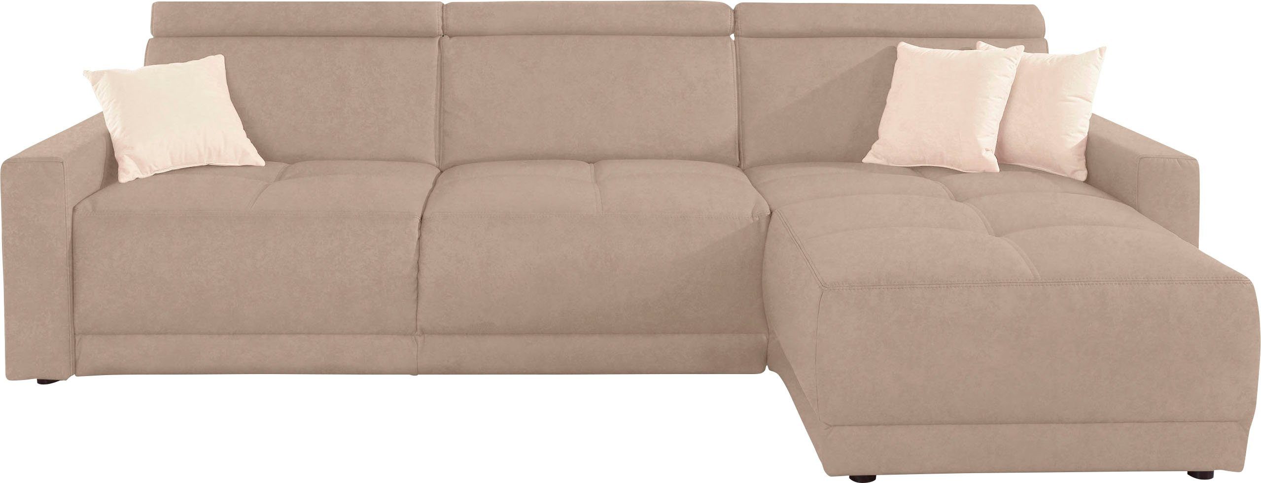 DOMO collection Ecksofa "Ava mit moderner Sitzheftung & toller Doppelnaht, günstig online kaufen
