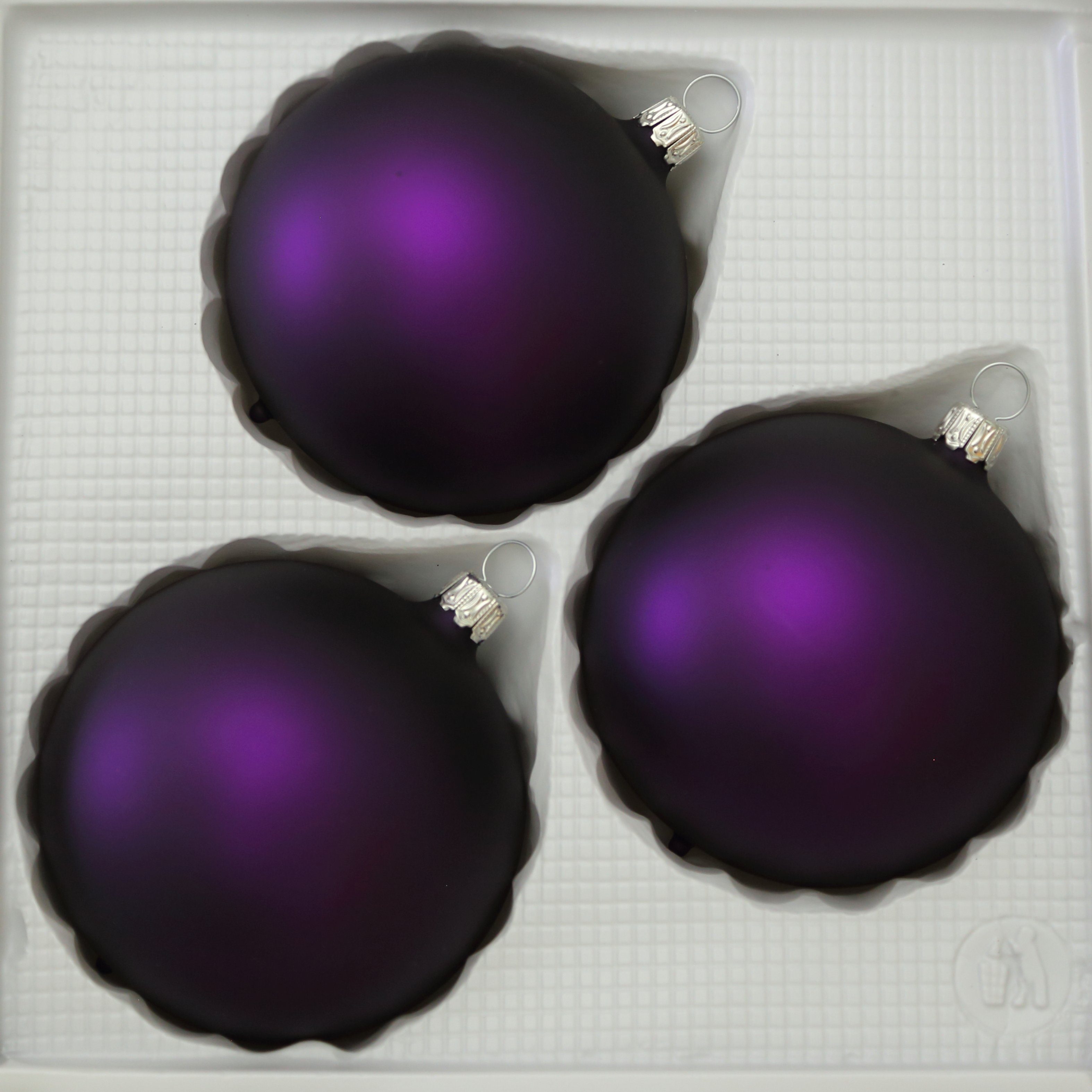 Lauschaer Glas Christbaumschmuck Christbaumschmuckkugeln in verschiedenen Farben und Größen