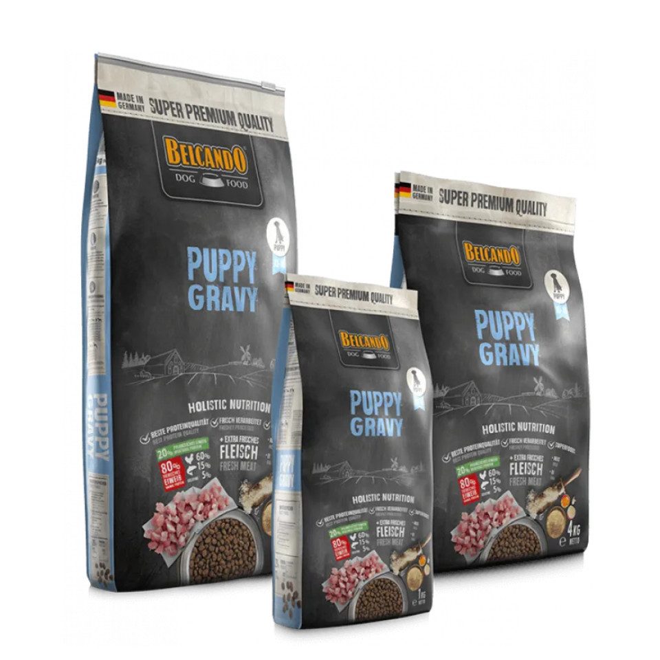 Belcando Puppy Gravy - hochwertiges Trockenfutter mit instant Sauce für Welpen, Trockenfutter für: Hunde