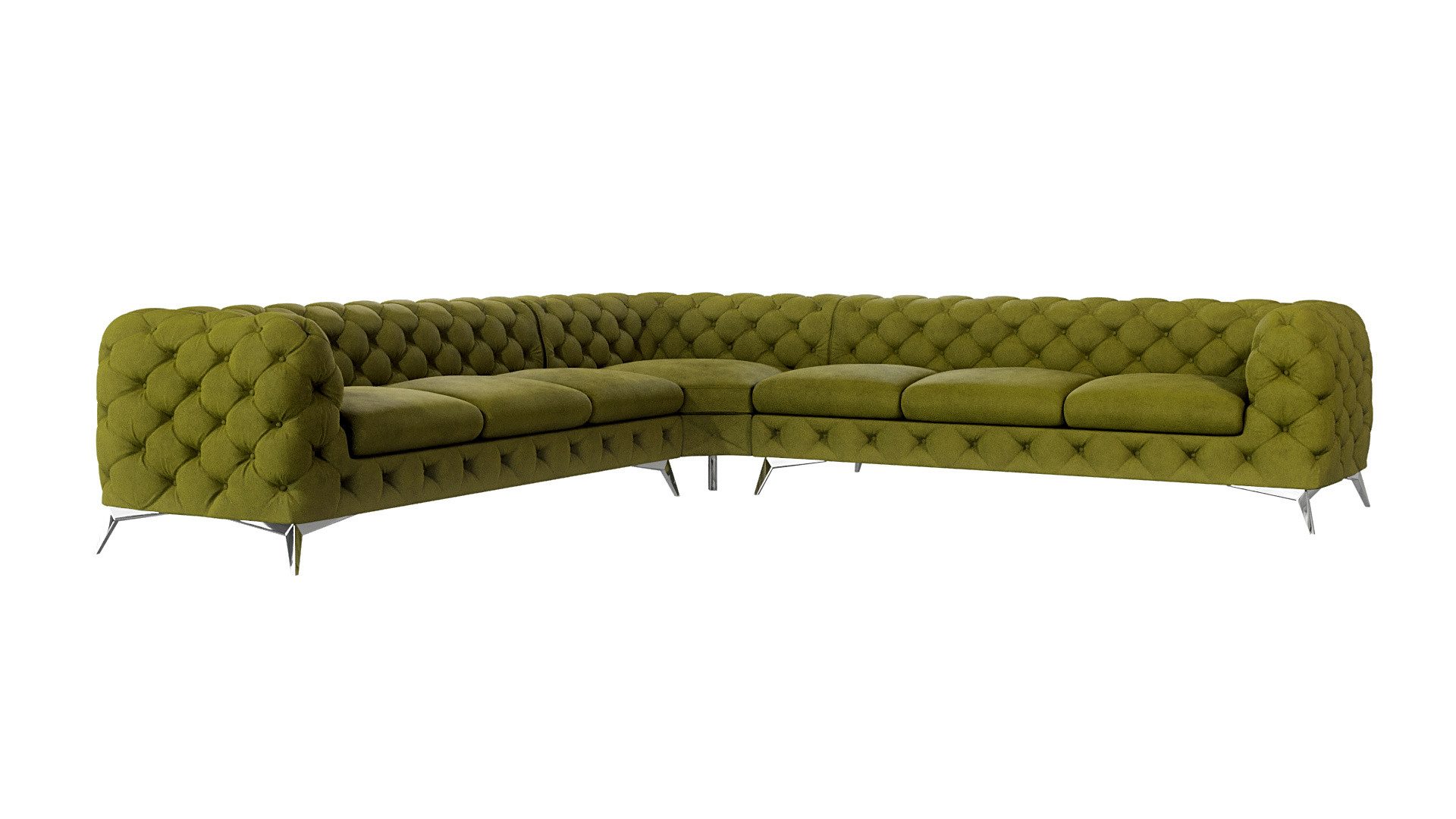 S-Style Möbel Ecksofa Kalina, Chesterfield mit günstig online kaufen