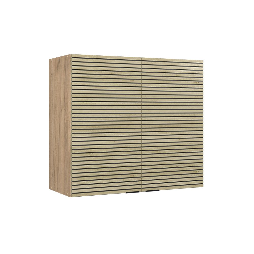 Vicco Glashängeschrank Fame-Line, Eiche Paneel/Goldkraft Eiche, günstig online kaufen