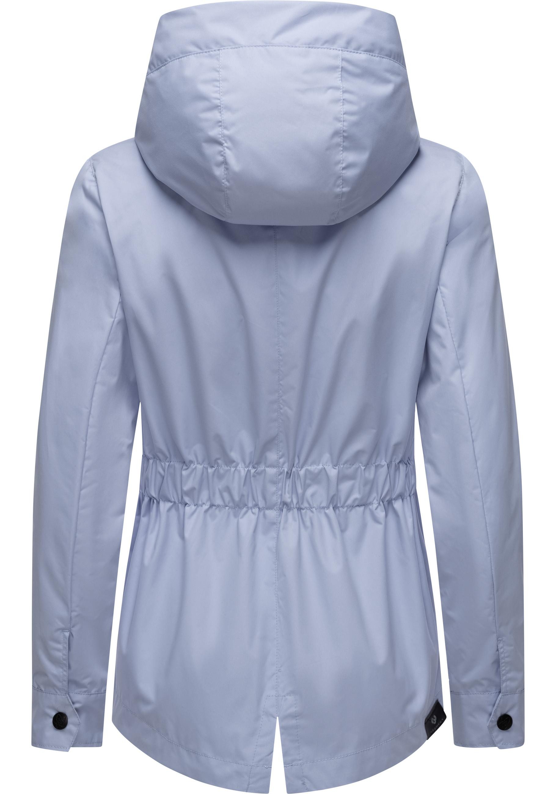 Ragwear Outdoorjacke Monade Übergang stylische Übergangsjacke mit großer Kapuze