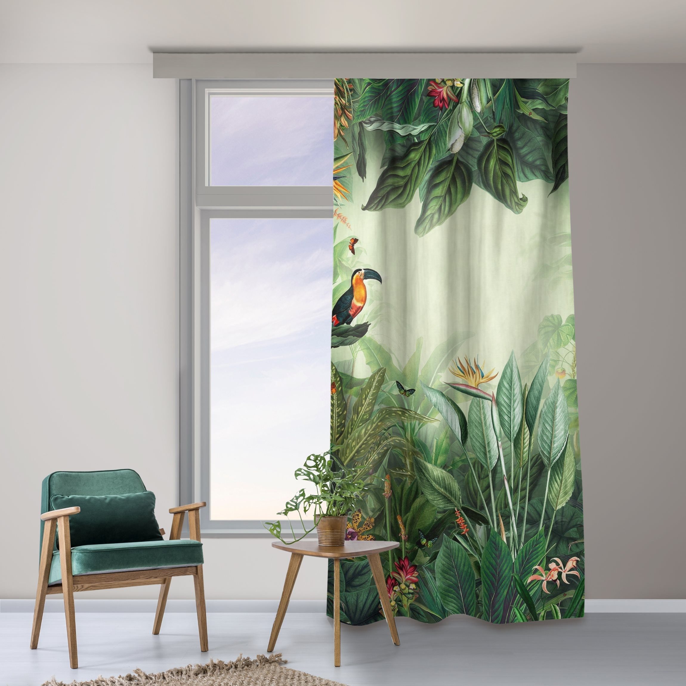 Bilderdepot24 Vorhang Gardine Natur Tropisch Vintage günstig online kaufen